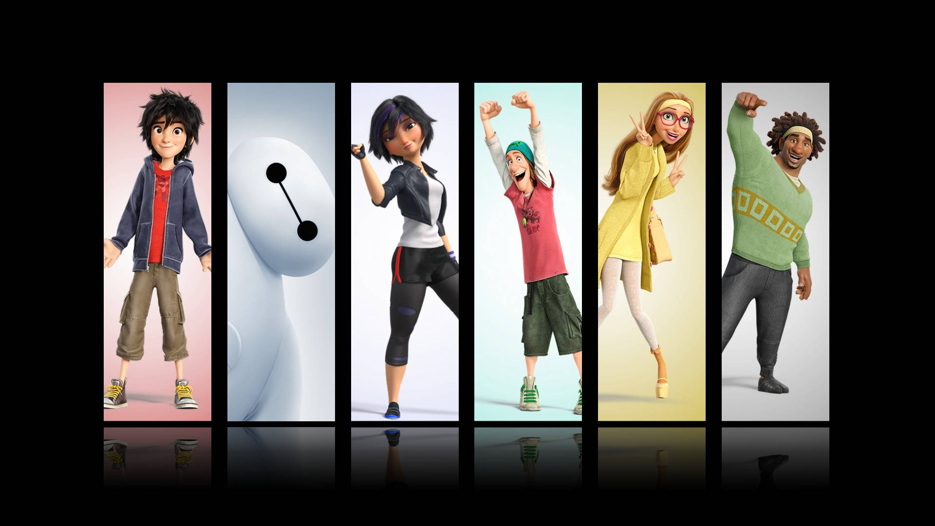 Big Hero 6, characters, animated movie, Full HD Desktop Wallpaper