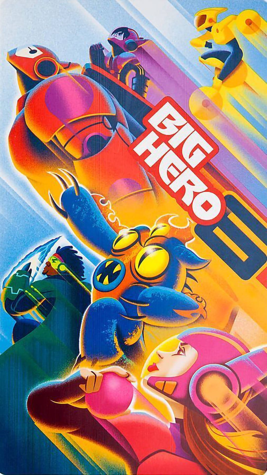 Big Hero 6, superheroes, flying, Full HD Phone Wallpaper