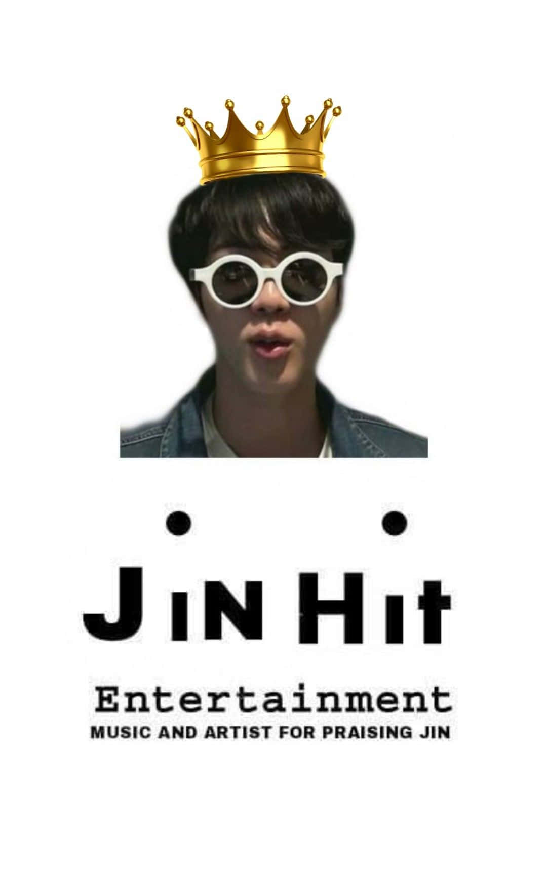 Big Hit Entertainment, gold crown, white round sunglasses, HD Phone Wallpaper