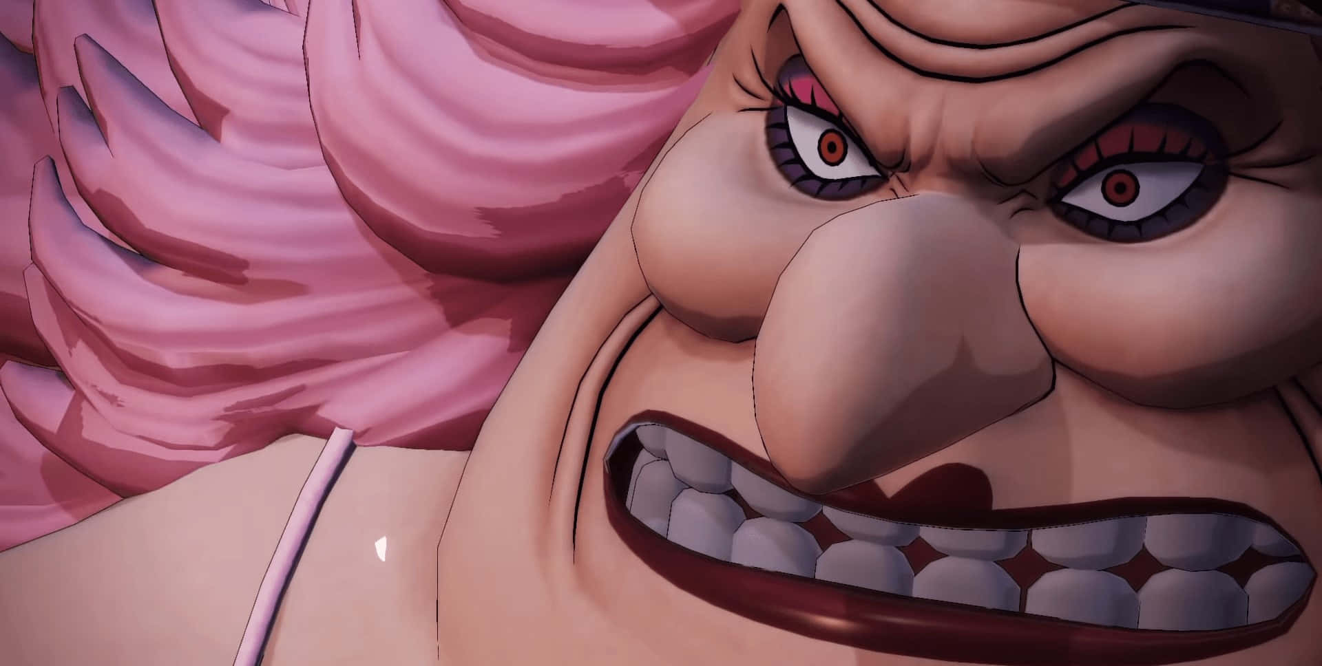 Big Mom, pink hair, sharp teeth, Full HD Desktop Wallpaper
