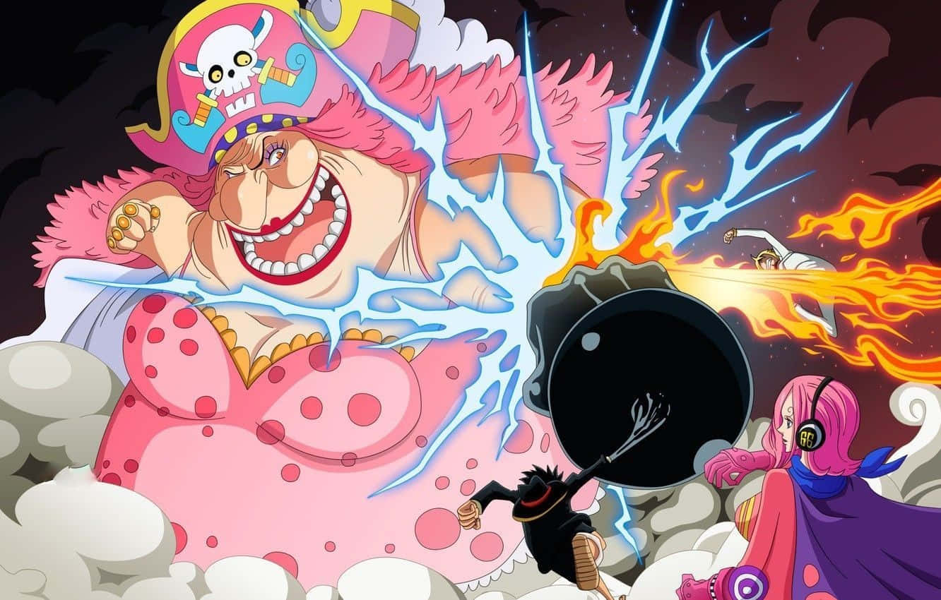 Big Mom, pink-haired, skull hat, HD Desktop Wallpaper