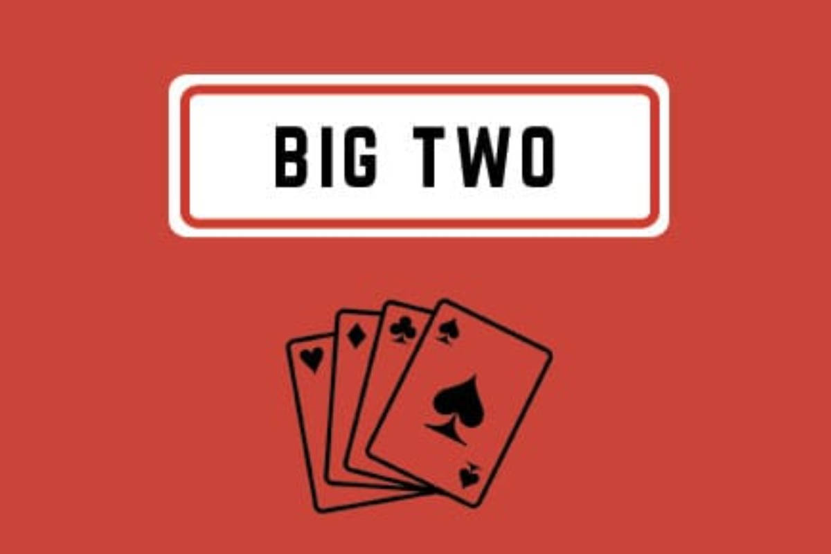 Big Two, red background, white sign, SD Desktop Wallpaper