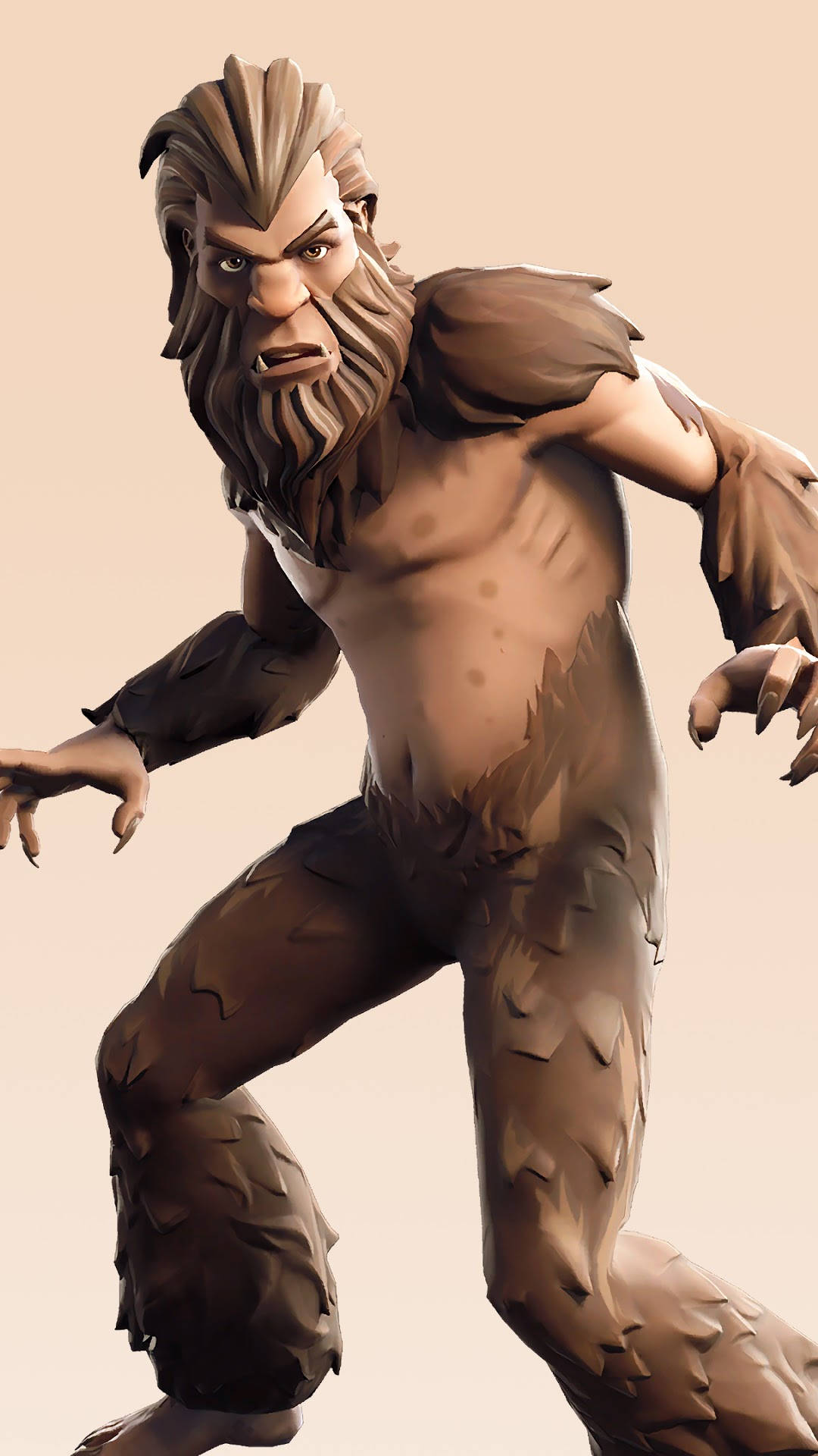 Bigfoot, brown fur, sharp claws, Full HD Phone Wallpaper