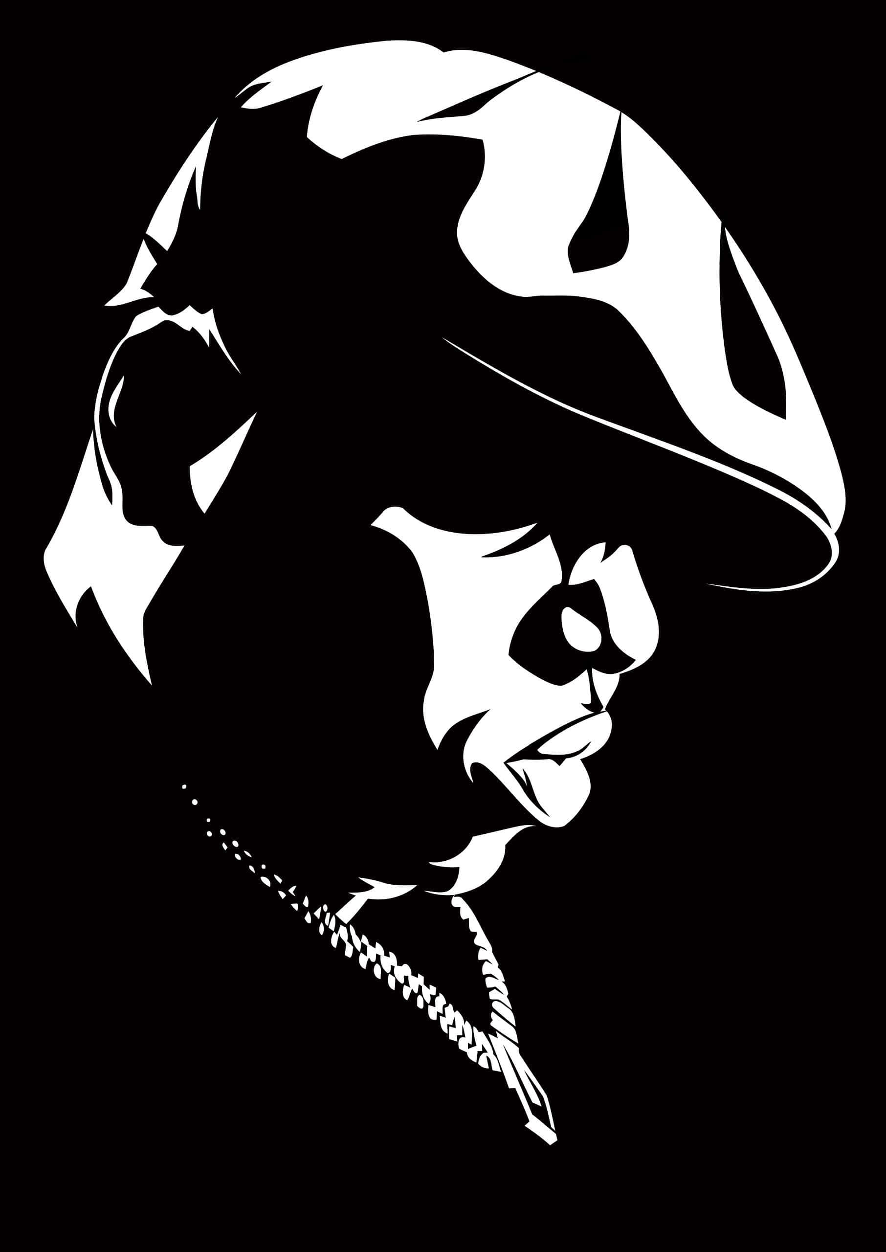 Biggie Smalls, silhouette, woman in profile, 2K Phone Wallpaper