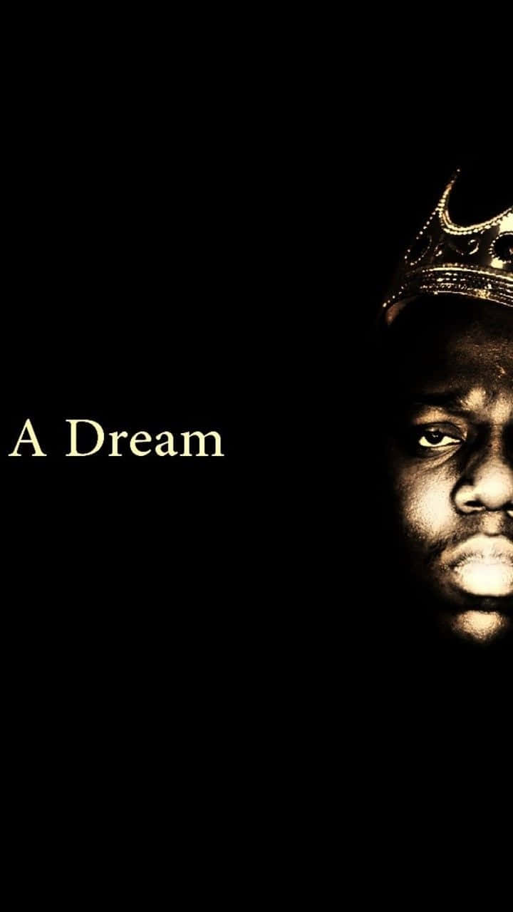 Biggie Smalls, crowned man, black background, HD Phone Wallpaper