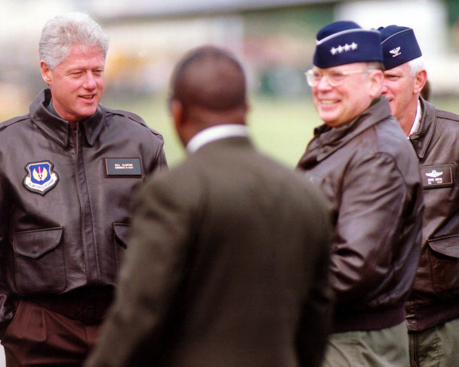 Bill Clinton, flight jacket, military flight jacket, HD Desktop Wallpaper