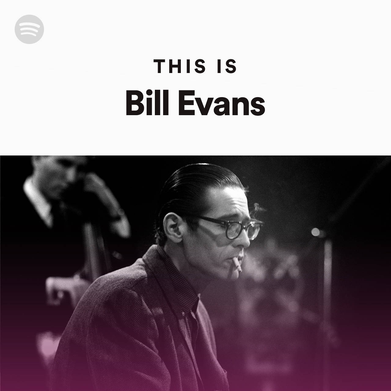 Bill Evans, Spotify Art Cover, black and white photo, HD Desktop Wallpaper
