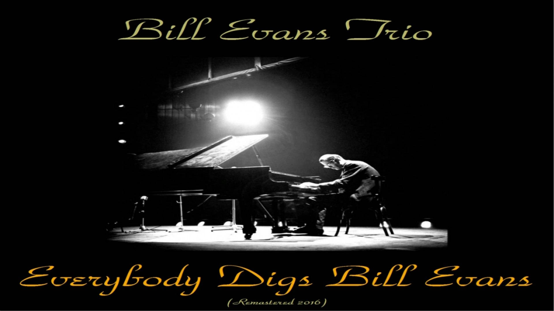 Bill Evans, grand piano, spotlight, Full HD Desktop Wallpaper