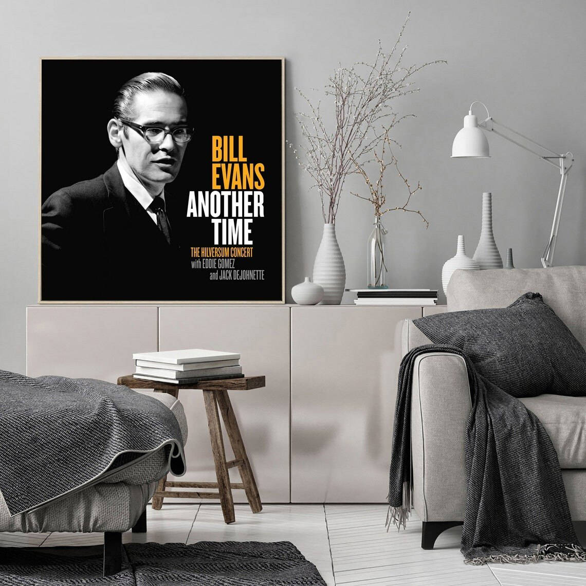 Bill Evans, Art Deco, black and white portrait, SD Desktop Wallpaper