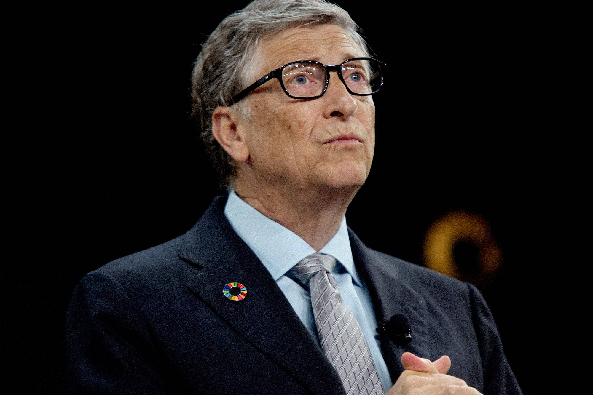 Bill Gates, LGBTQ+, dark suit, Full HD Desktop Wallpaper