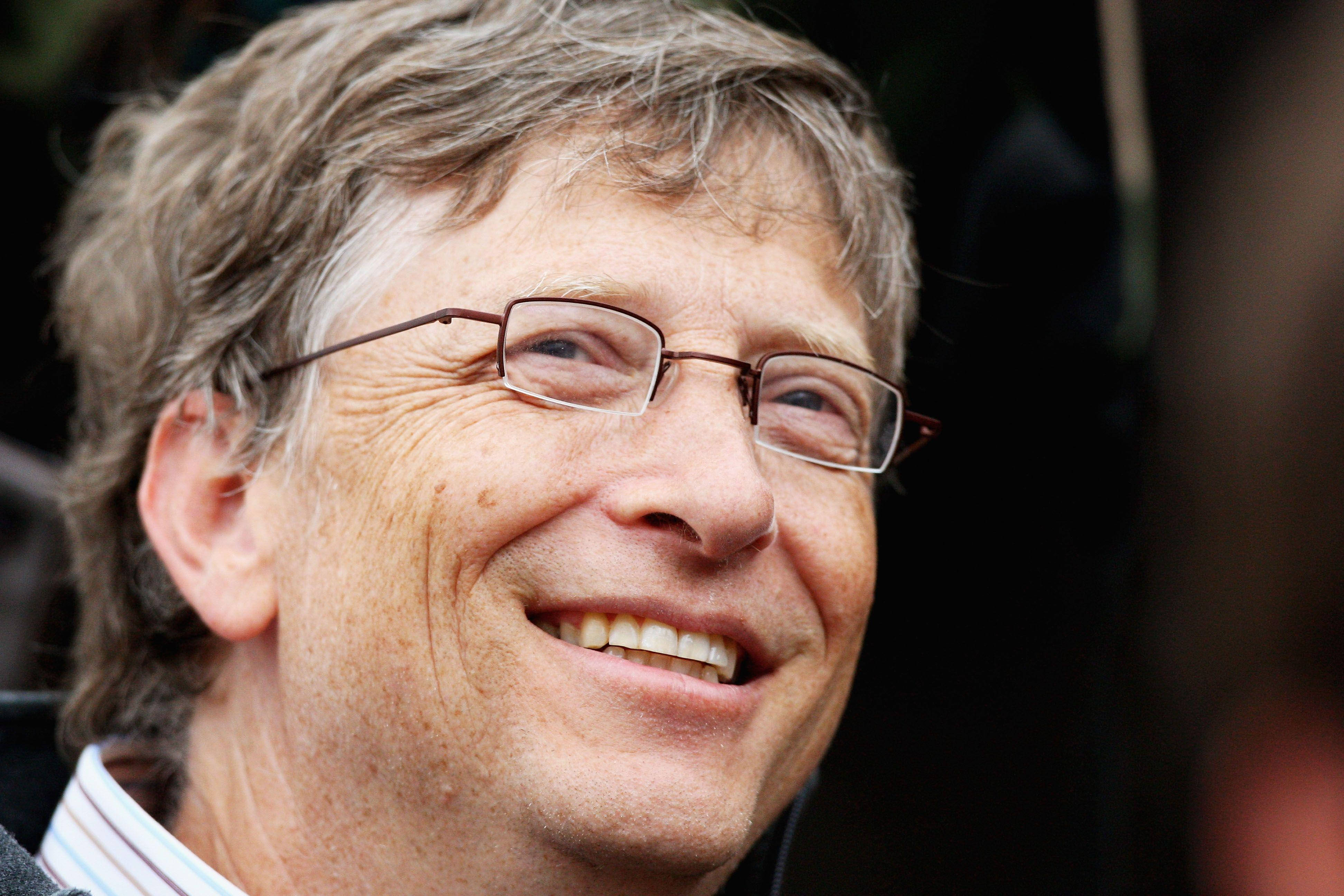 Bill Gates, glasses, graying hair, 4K Desktop Wallpaper