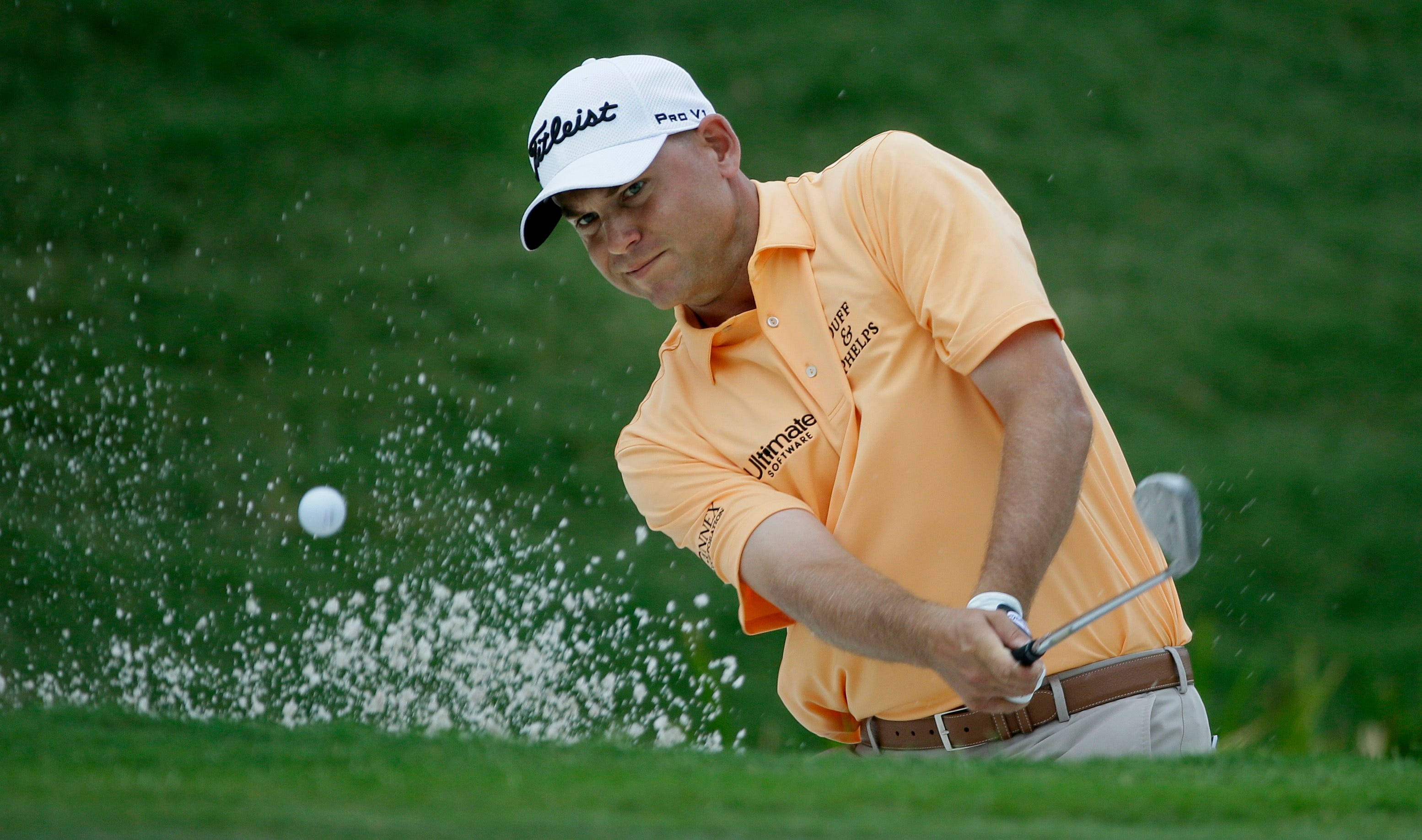 Bill Haas, orange shirt, swings club, 2K Desktop Wallpaper