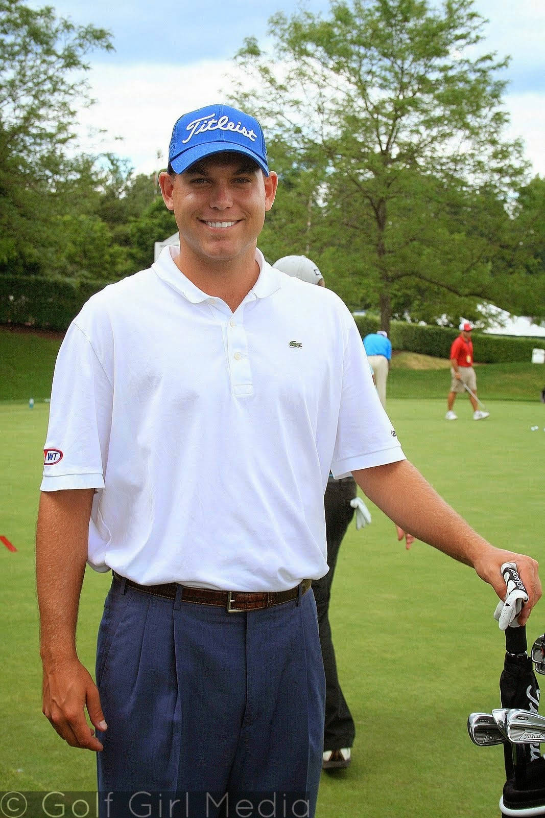 Bill Haas, blue cap, white polo, HD Phone Wallpaper
