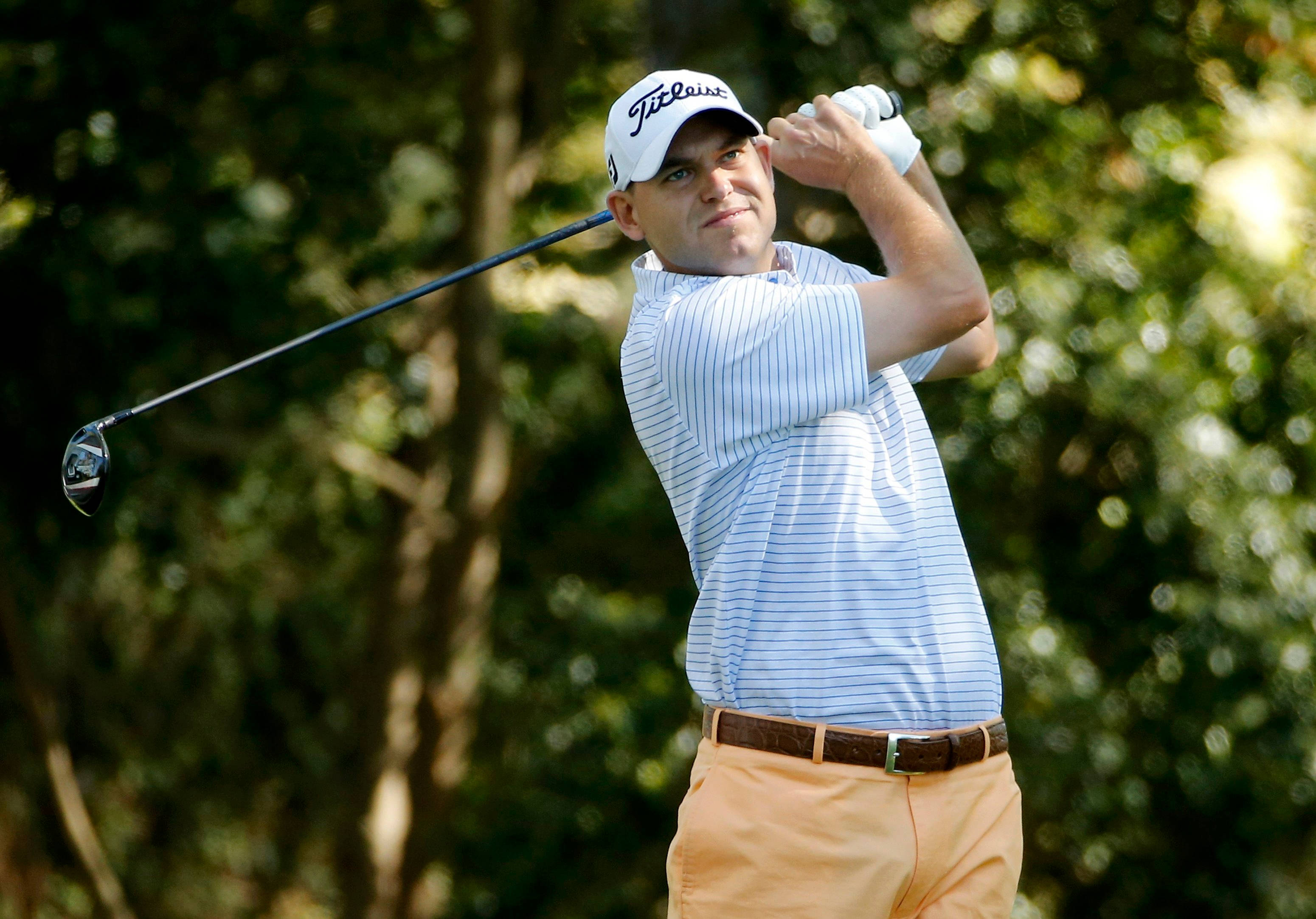 Bill Haas, striped shirt, cap, 2K Desktop Wallpaper