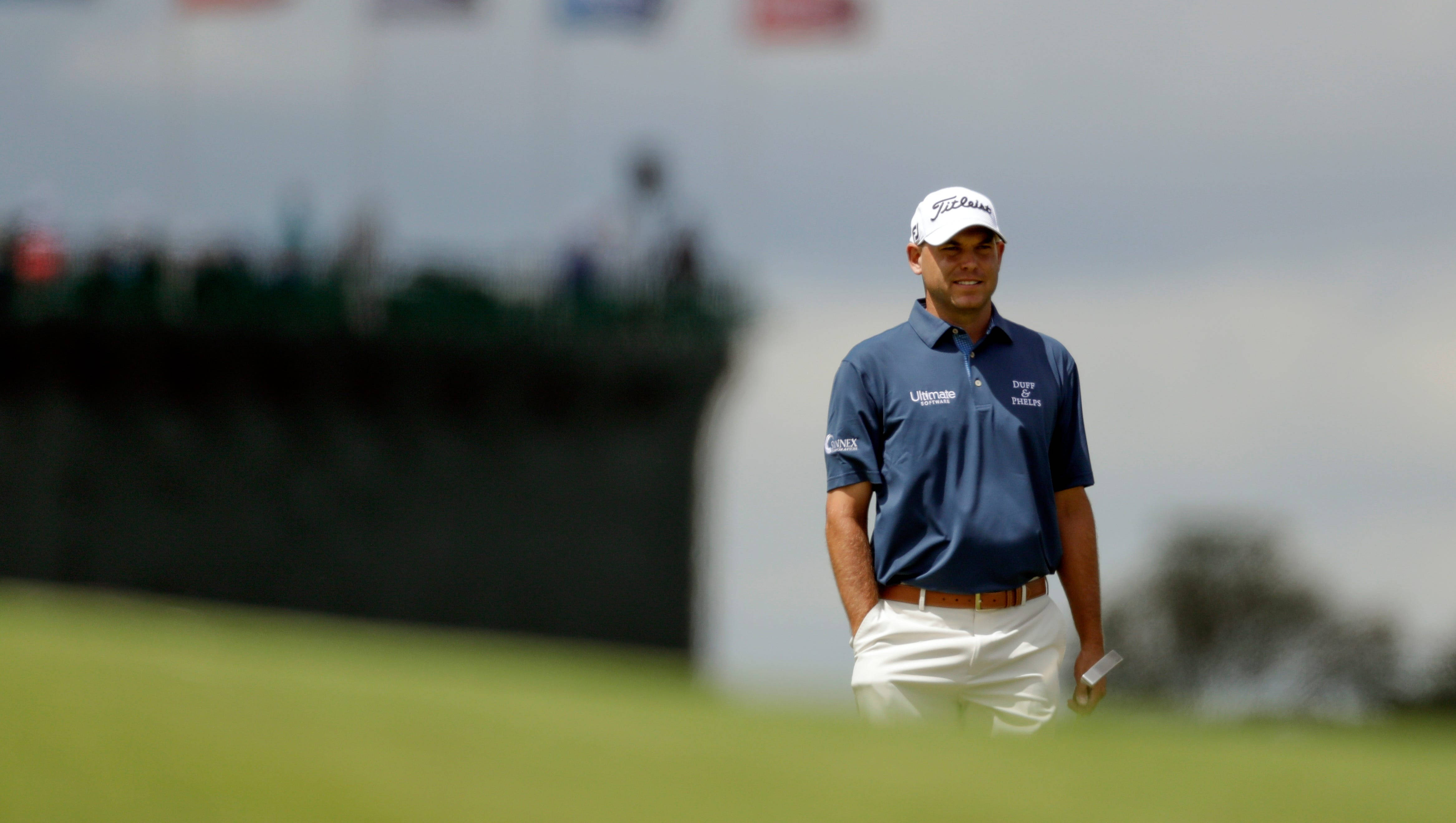 Bill Haas, blue polo, white cap, 4K Desktop Wallpaper