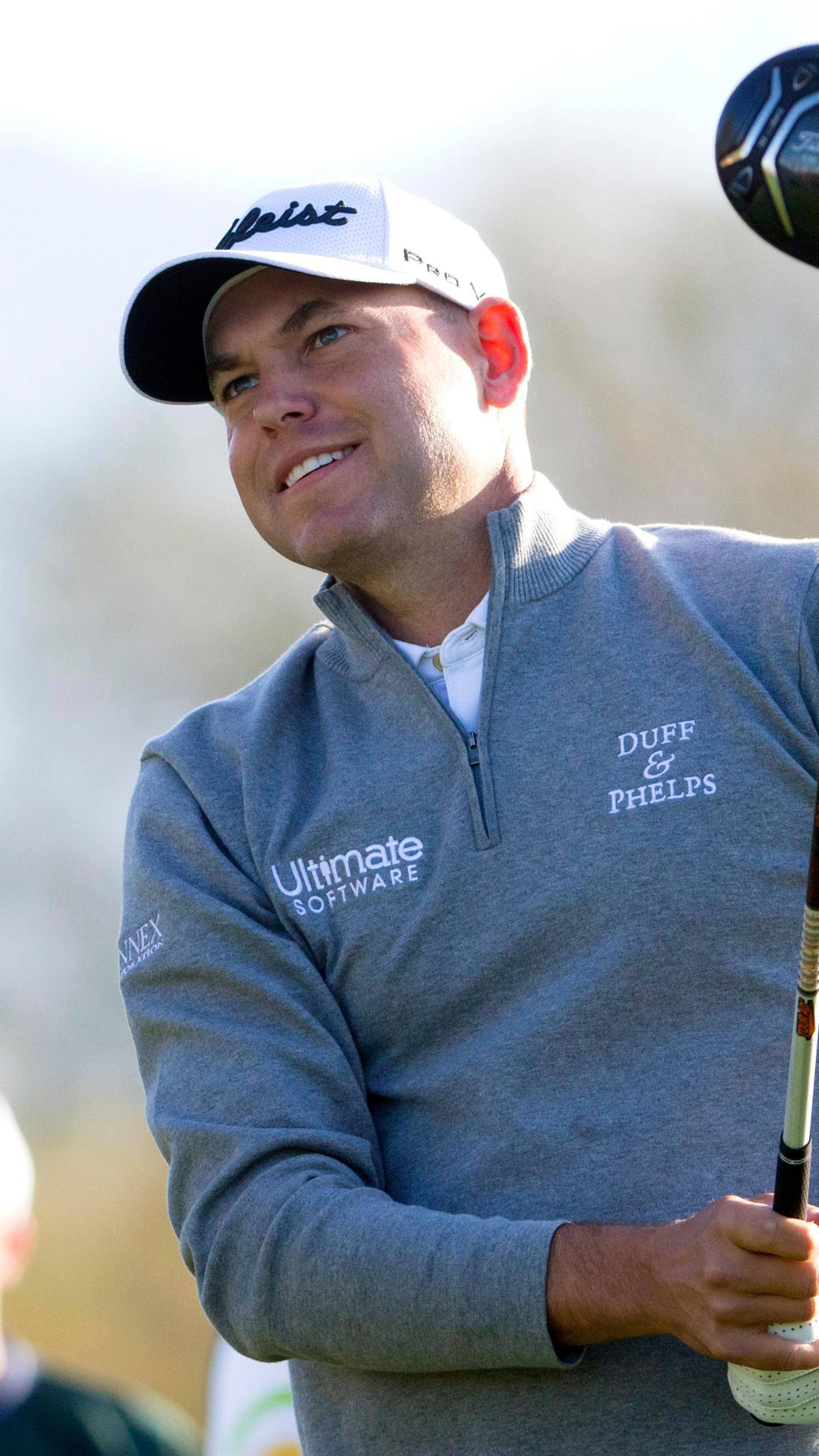 Bill Haas, grey pullover, cap, 5K Phone Wallpaper