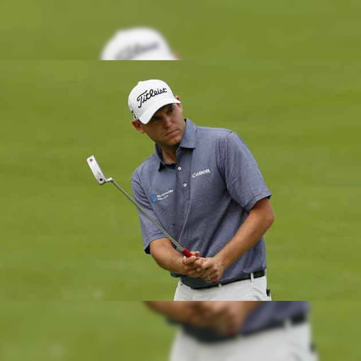 Bill Haas, blue shirt, white cap, SD Desktop Wallpaper