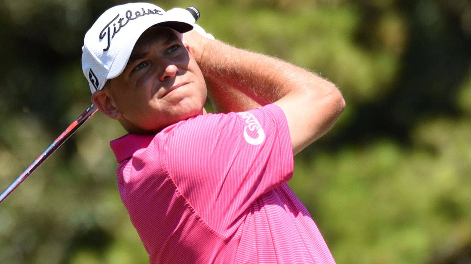 Bill Haas, pink shirt, white cap, HD Desktop Wallpaper