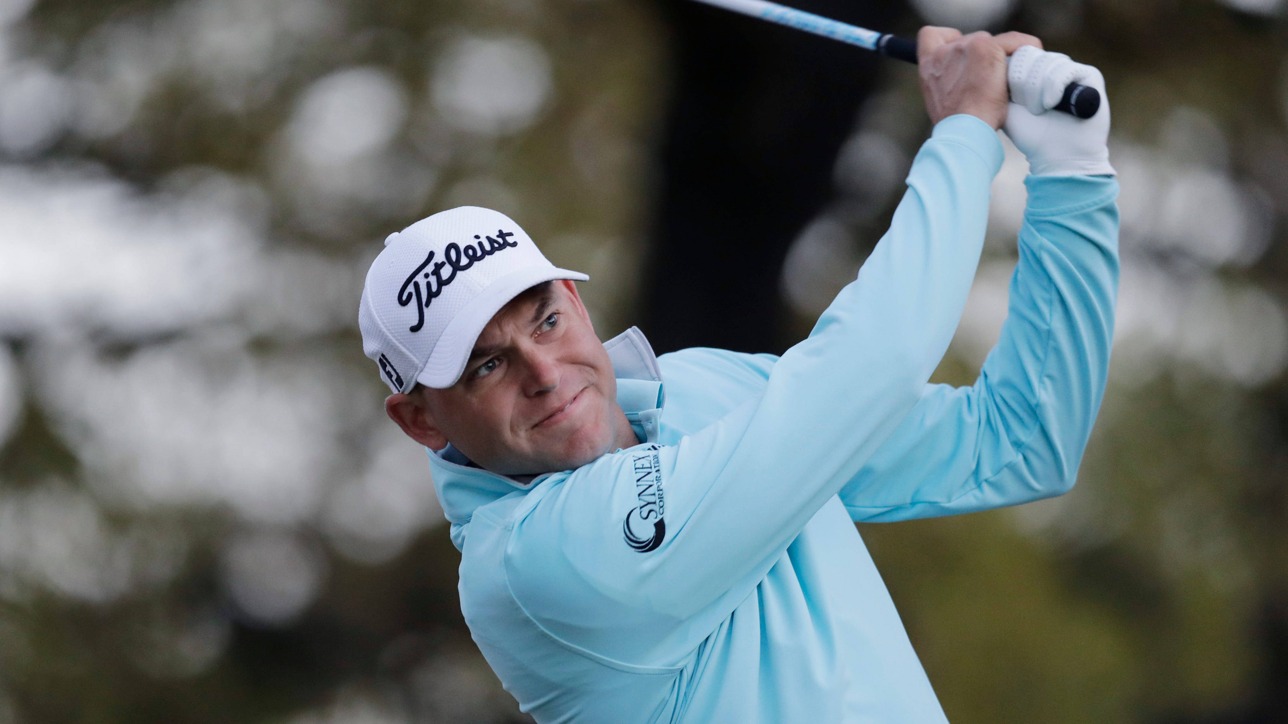 Bill Haas, blue long sleeves, light blue jacket, 4K Desktop Wallpaper
