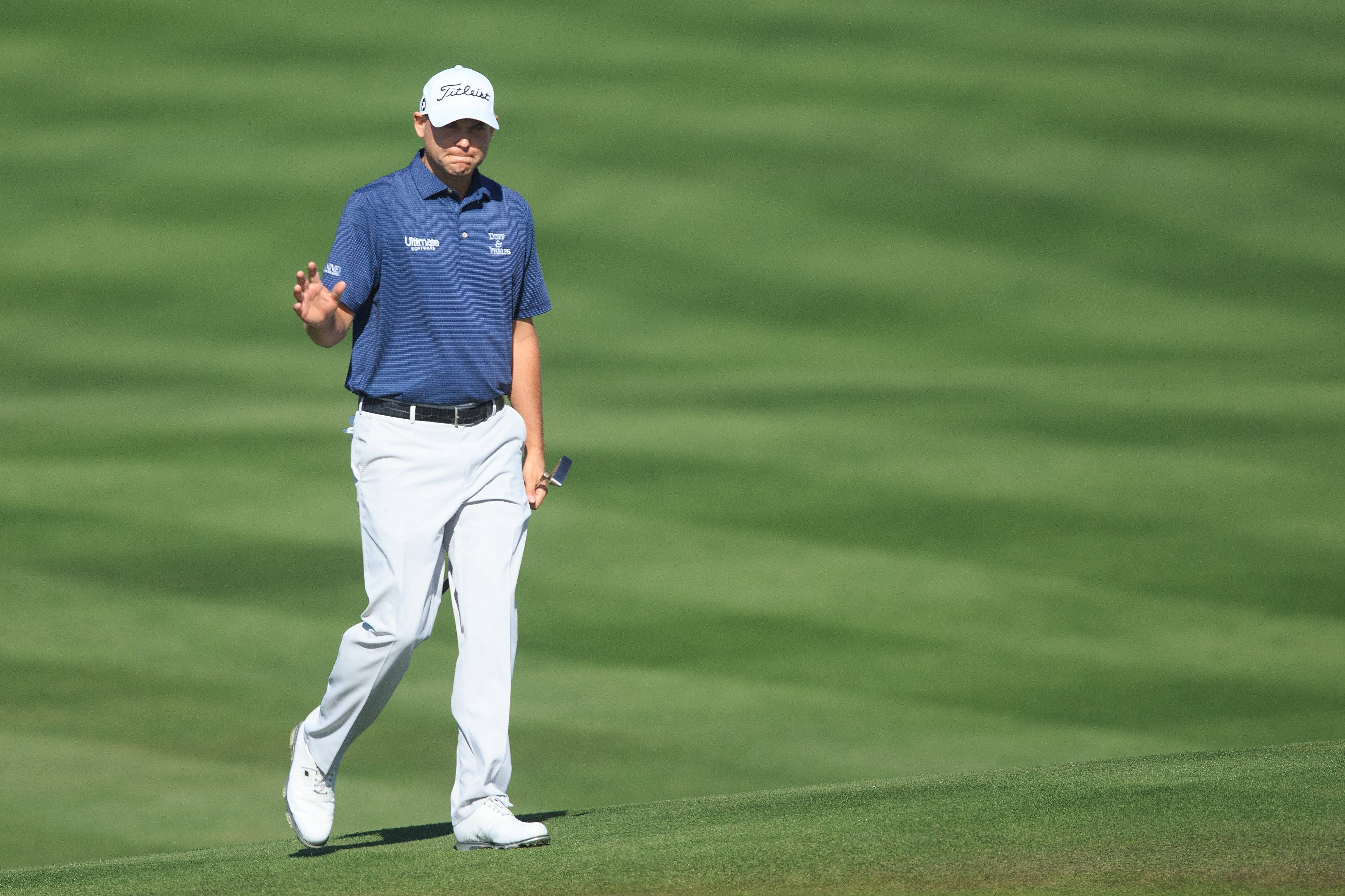 Bill Haas, blue shirt, white cap, 4K Desktop Wallpaper
