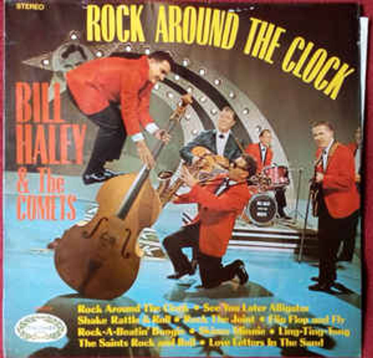 Bill Haley And The Comets, red suits, stage, HD Desktop Wallpaper