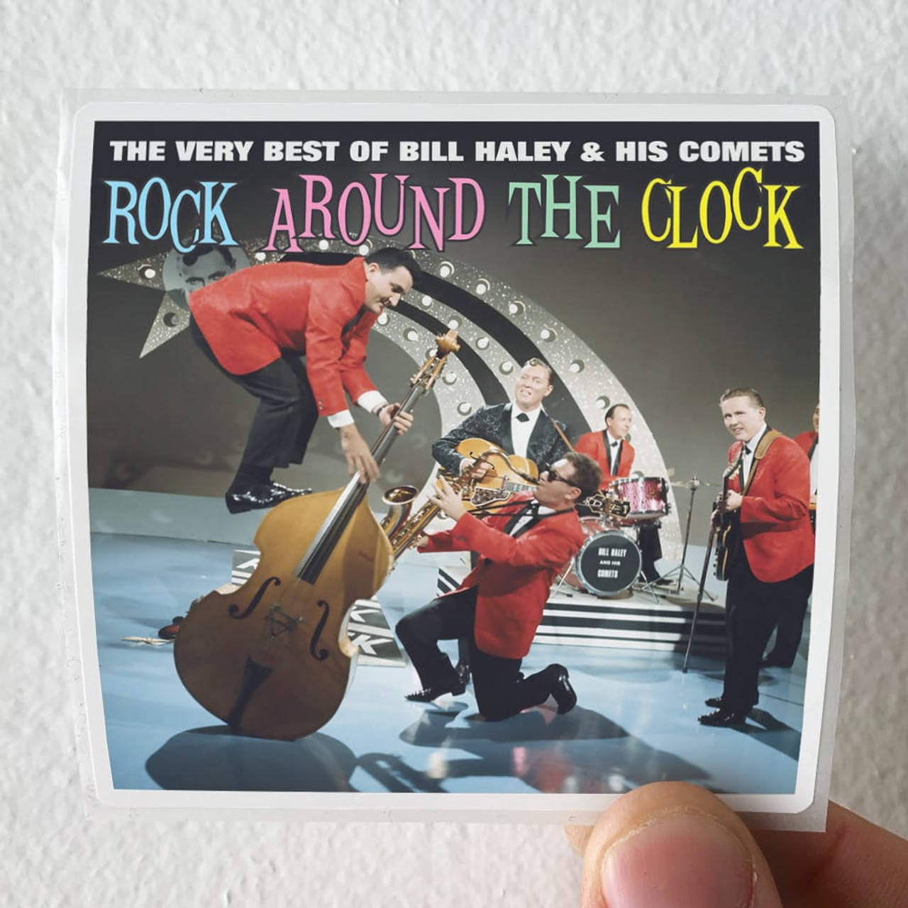 Bill Haley and The Comets, vintage album cover, bold red suits, HD Desktop Wallpaper