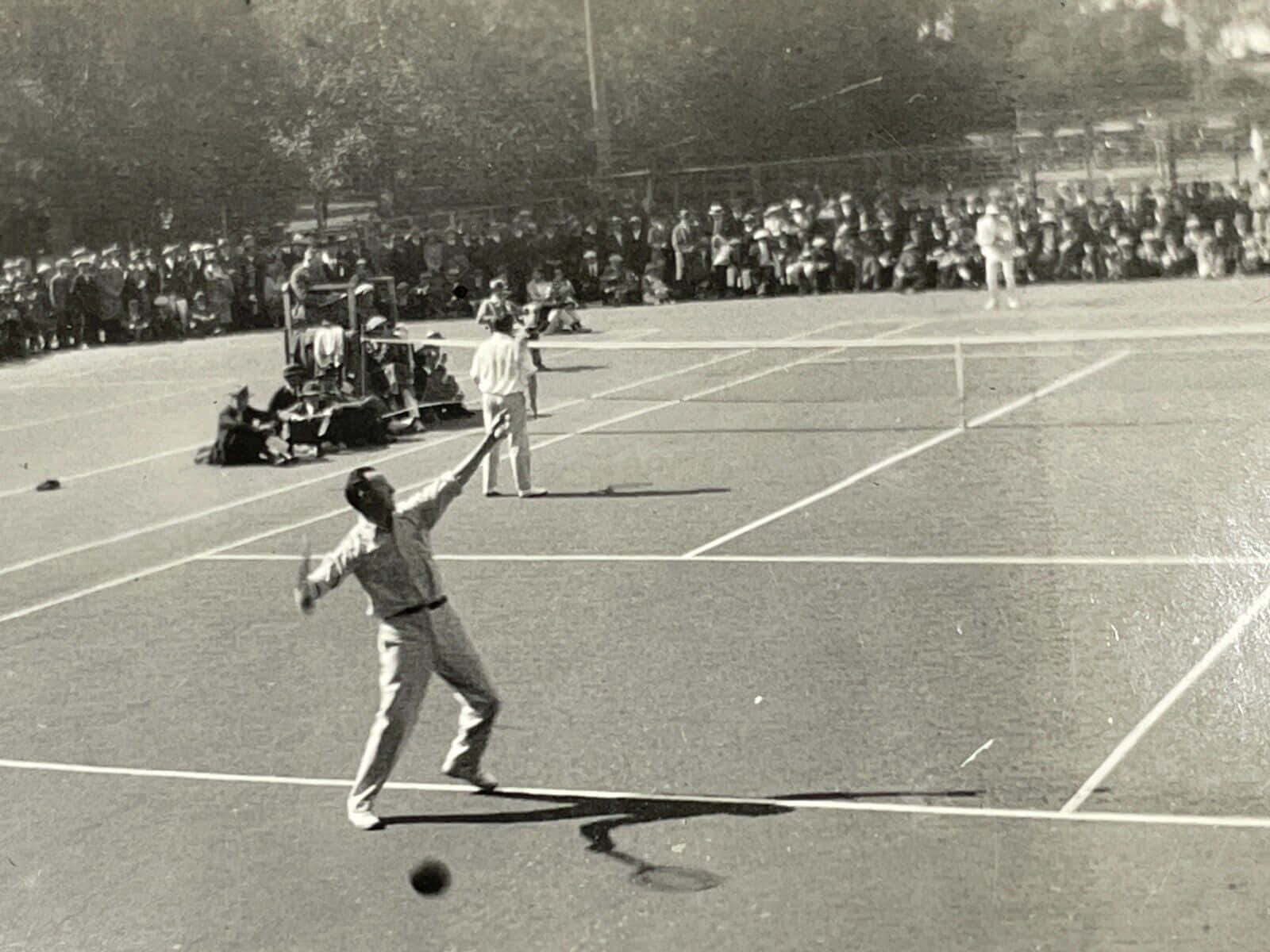 Bill Johnston, American tennis player, vintage black and white photo, HD Desktop Wallpaper