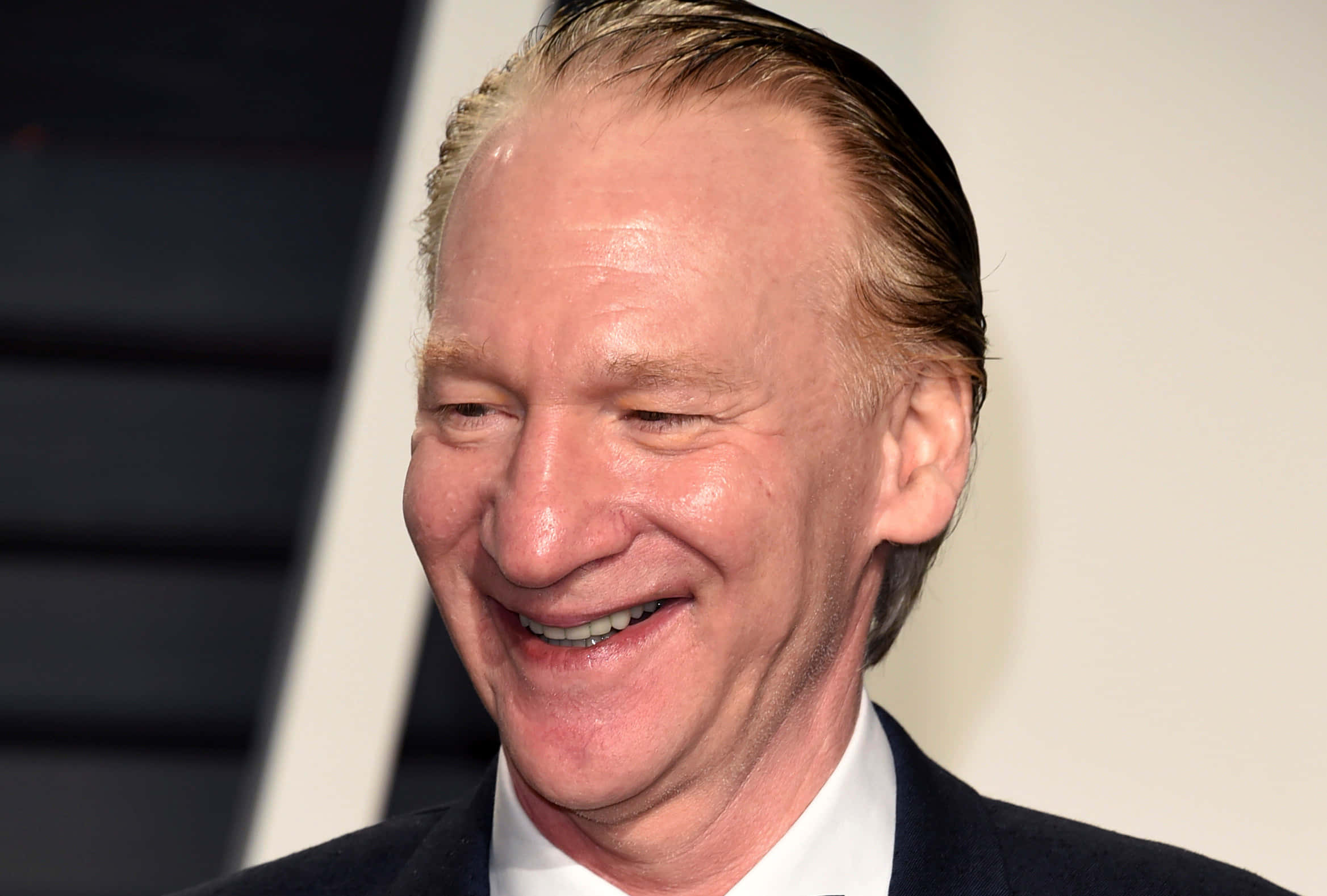 Bill Maher, suit, slicked-back hair, Full HD Desktop Wallpaper