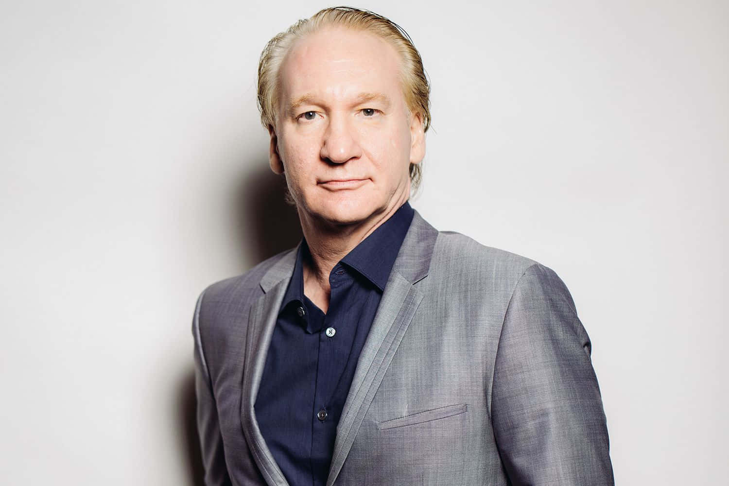 Bill Maher, blond hair, gray suit, HD Desktop Wallpaper