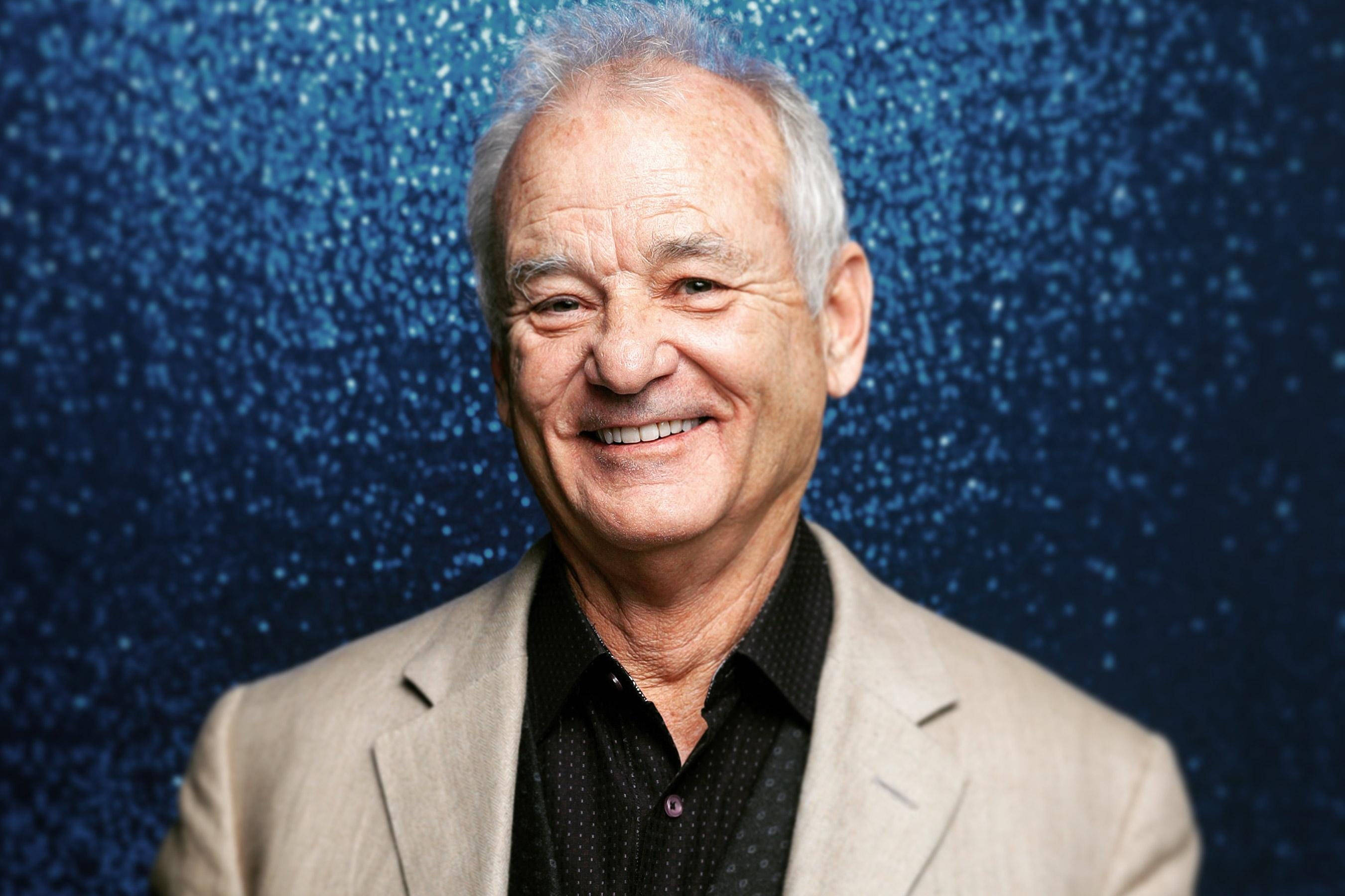Bill Murray, classic American actor, happy smile, 2K Desktop Wallpaper