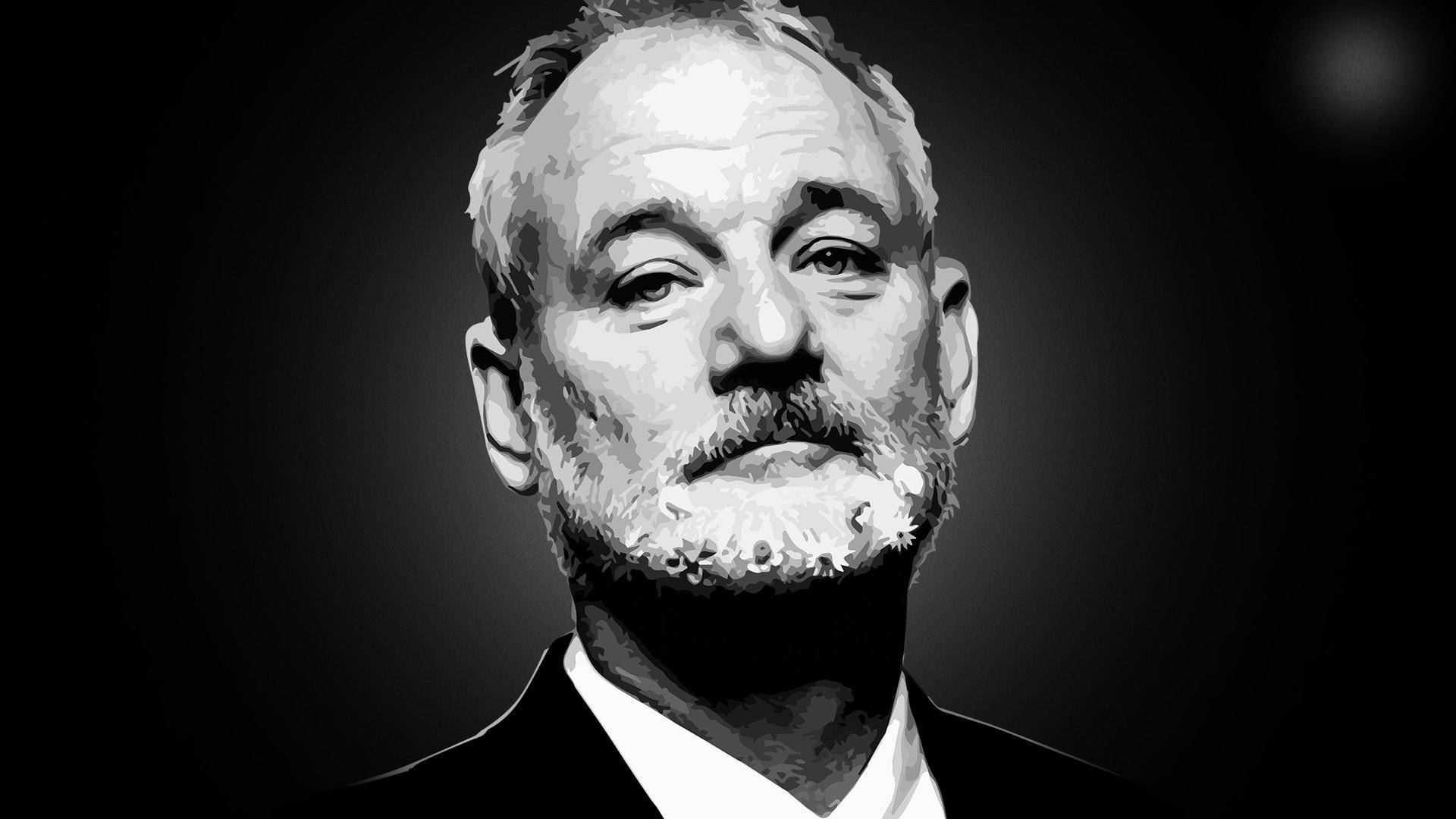 Bill Murray, American actor, bearded man, Full HD Desktop Wallpaper