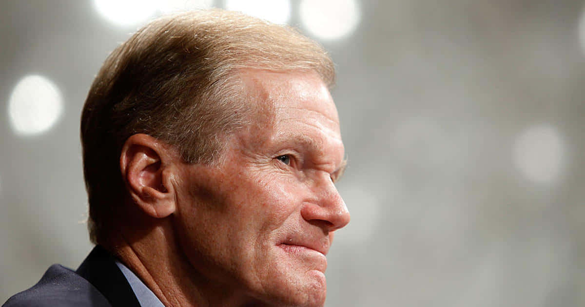 Bill Nelson, gray backdrop, close-up portrait, SD Desktop Wallpaper
