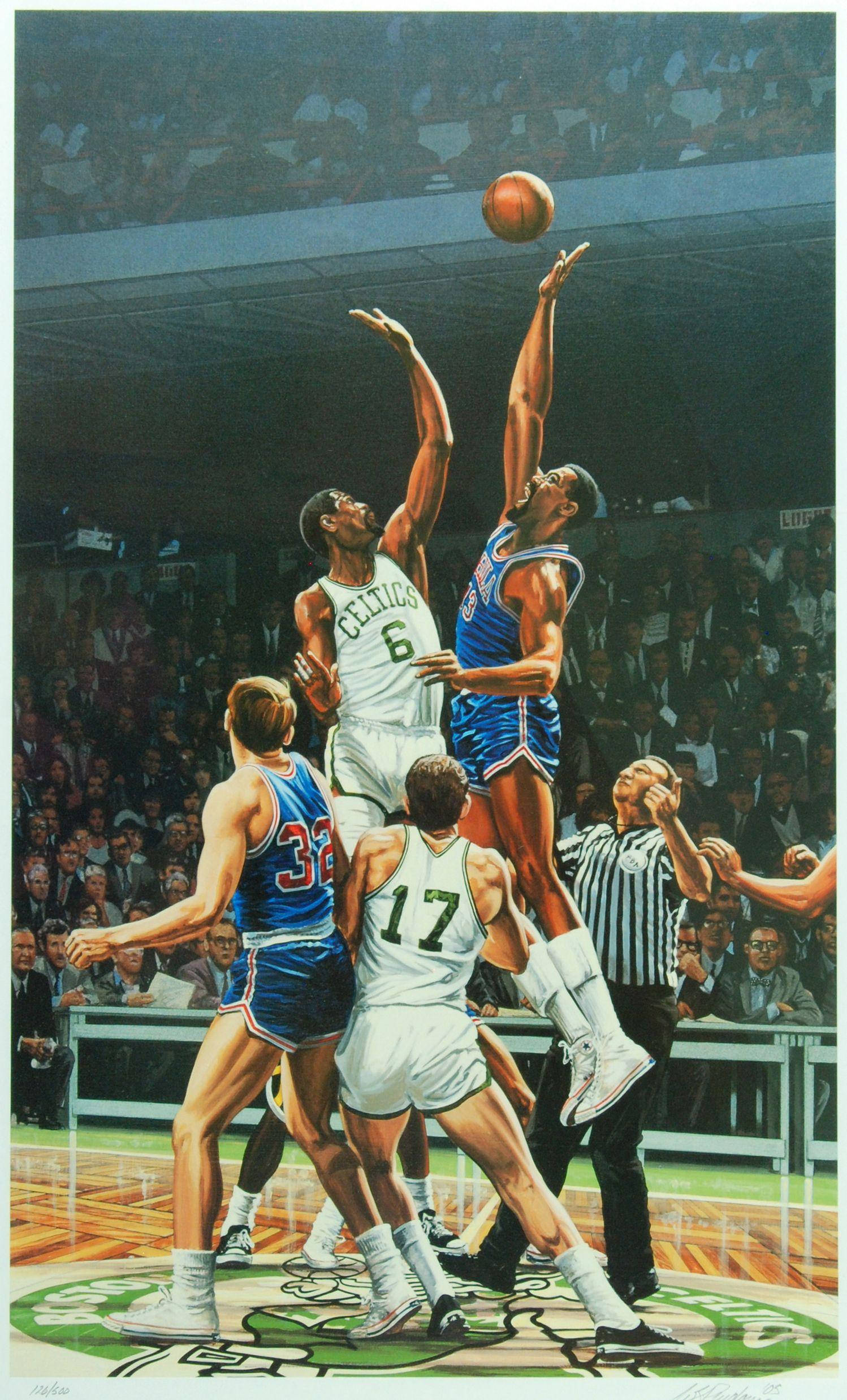 Bill Russell, basketball players, rebound, Full HD Phone Wallpaper
