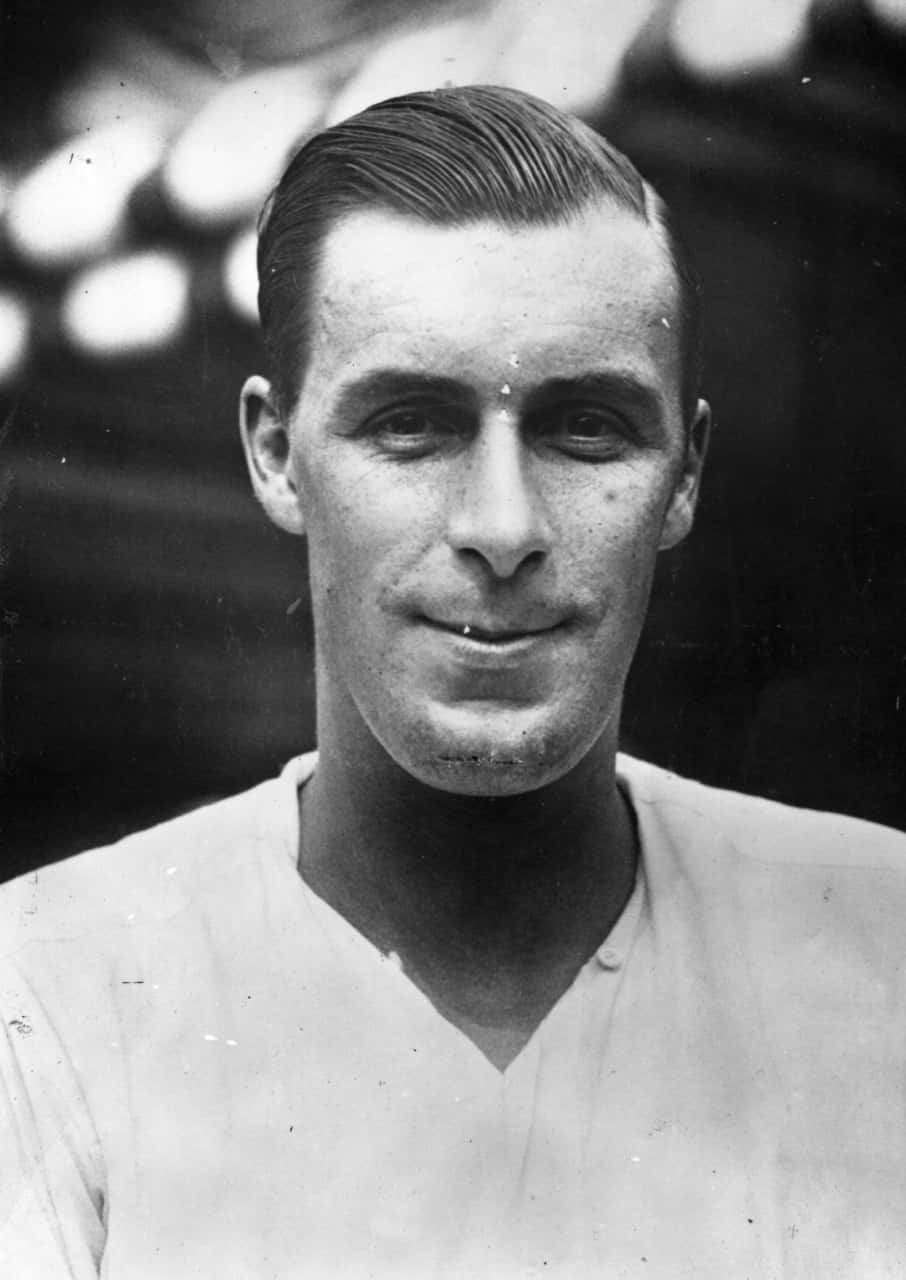 Bill Tilden, vintage black and white portrait, neatly combed hair, HD Phone Wallpaper