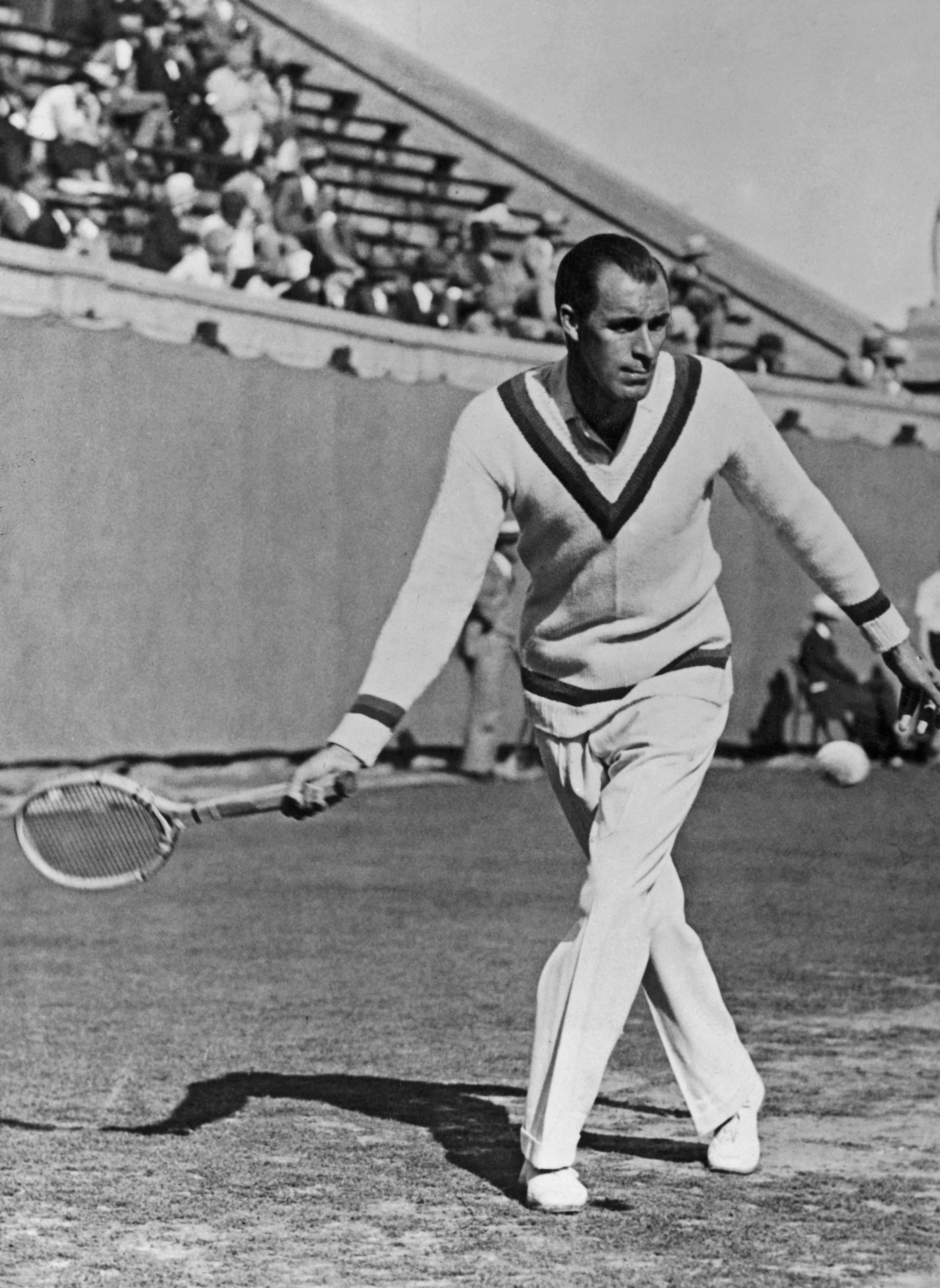 Bill Tilden, tennis player, grass court, 4K Phone Wallpaper
