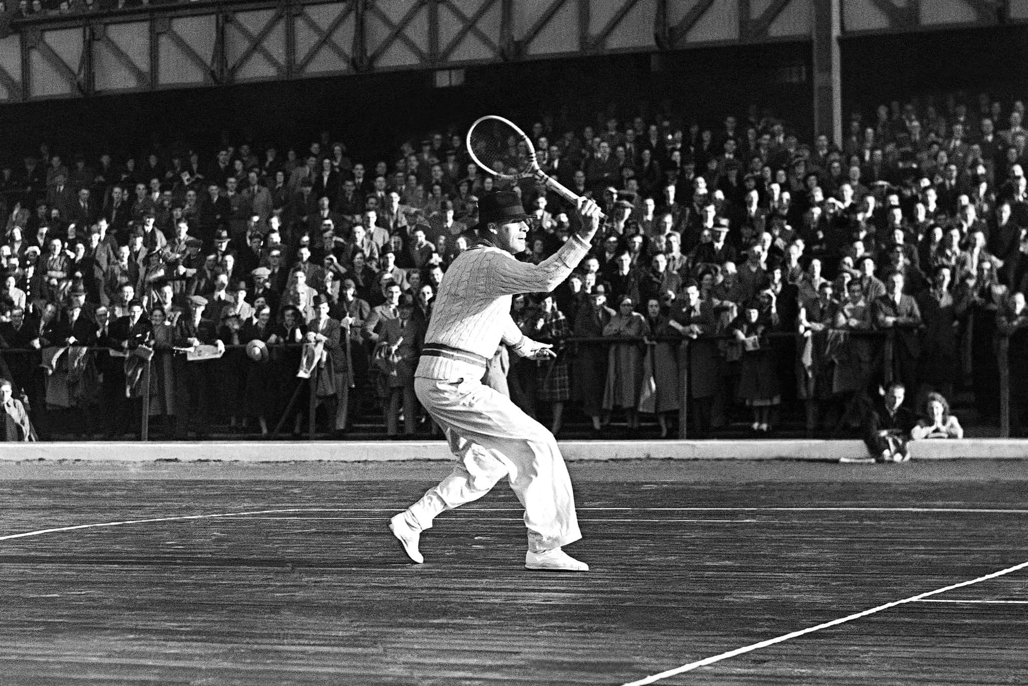Bill Tilden, legacy court tournament, vintage black and white photo, Full HD Desktop Wallpaper