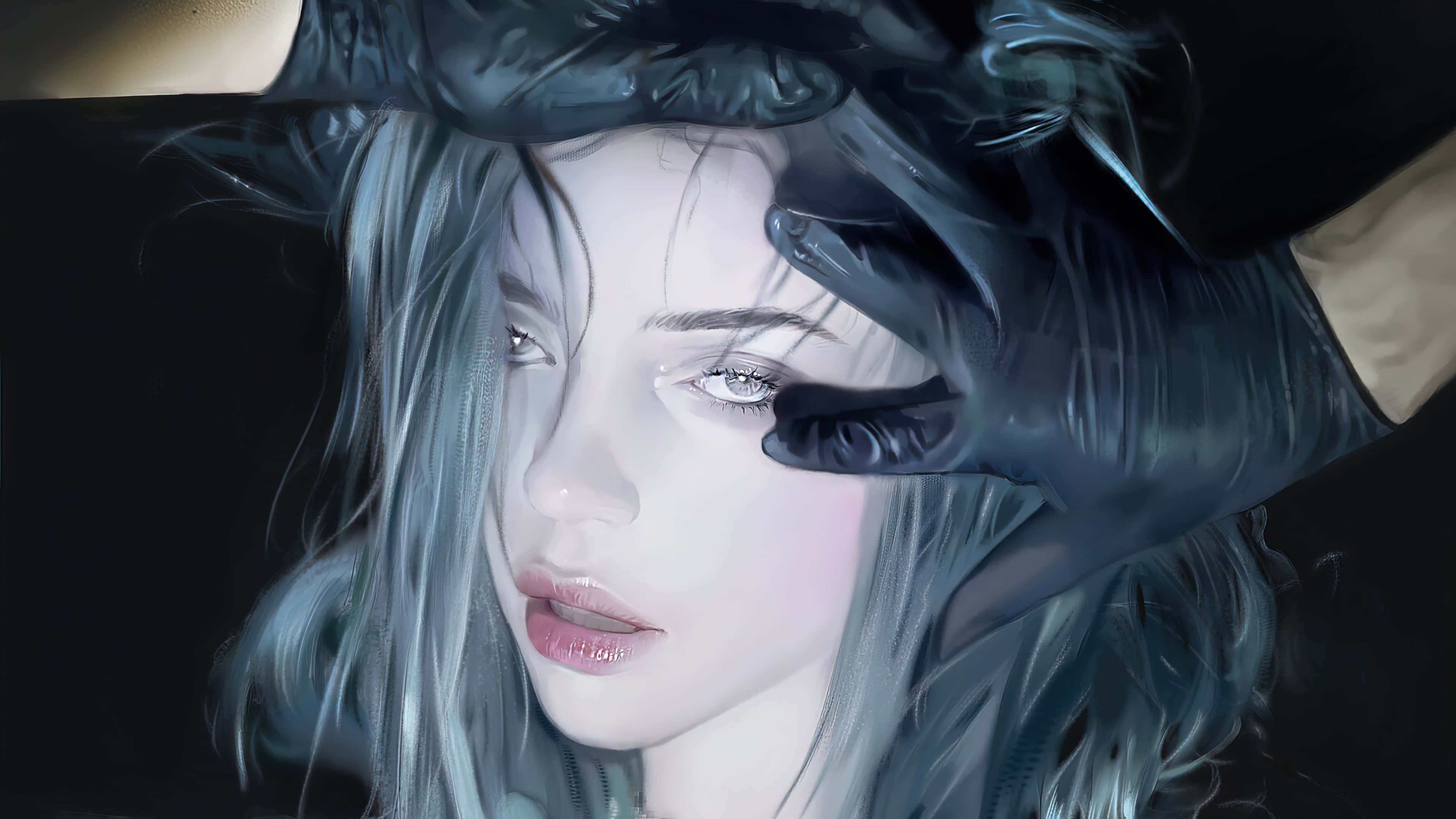Billie Eilish, 2021, silver hair, 4K Desktop Wallpaper