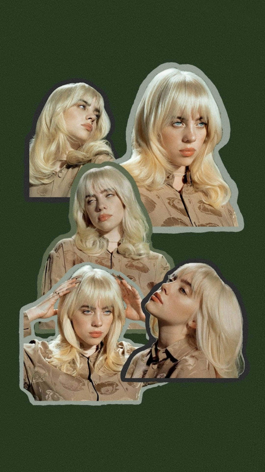 Billie Eilish, 2021, blonde hair, Full HD Phone Wallpaper