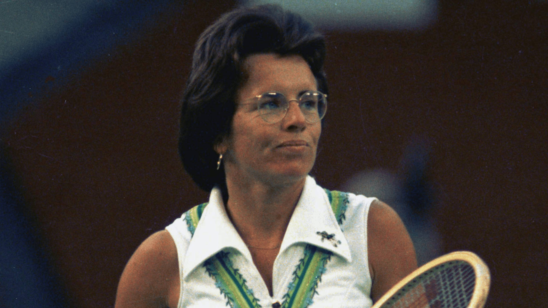 Billie Jean King, female tennis player, glasses, Full HD Desktop Wallpaper