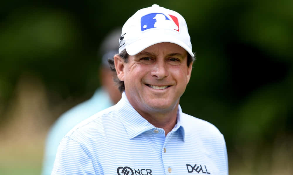Billy Andrade, white cap, light blue striped polo shirt, SD Desktop Wallpaper