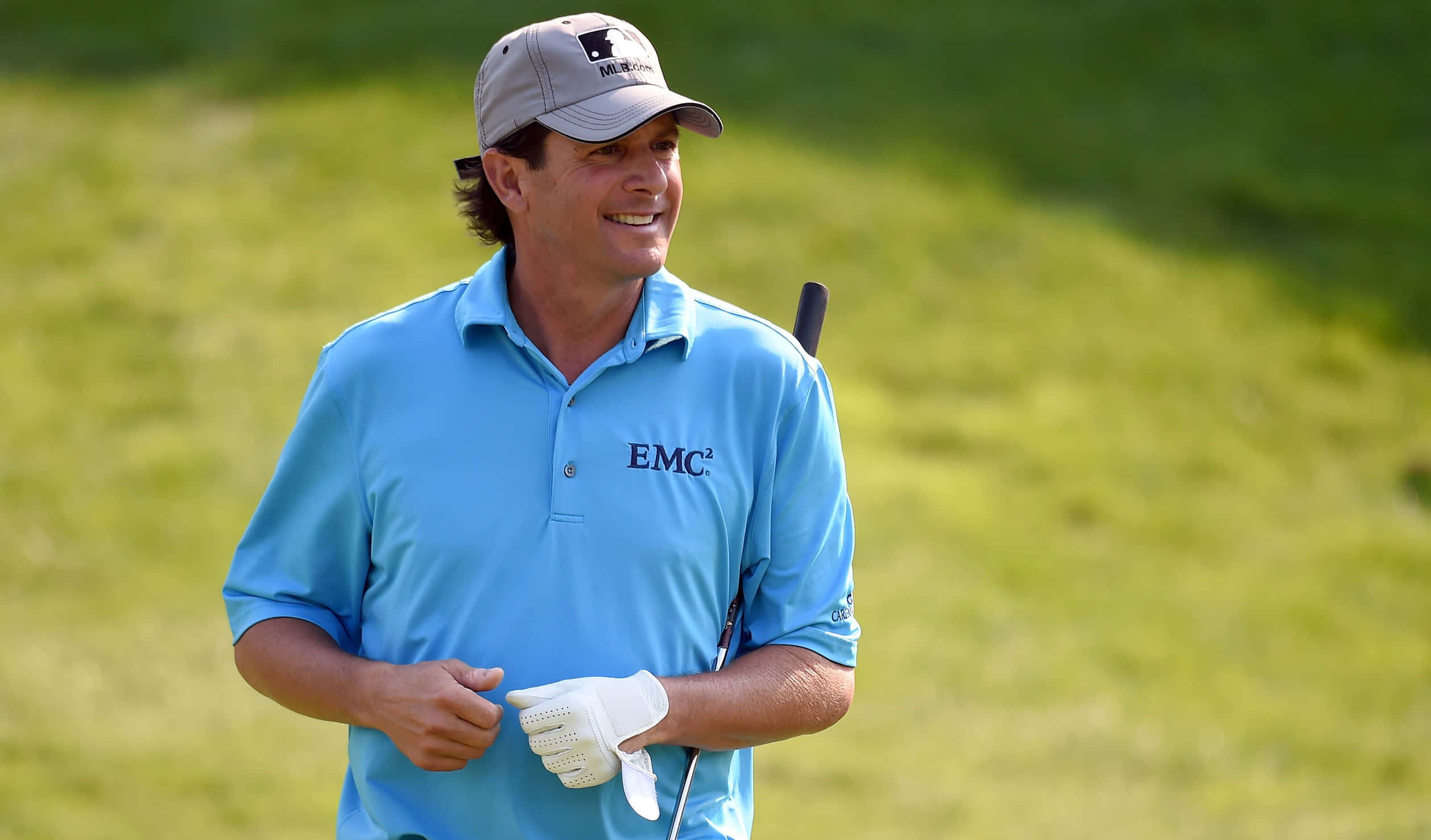 Billy Andrade, light blue polo shirt, cap, Full HD Desktop Wallpaper