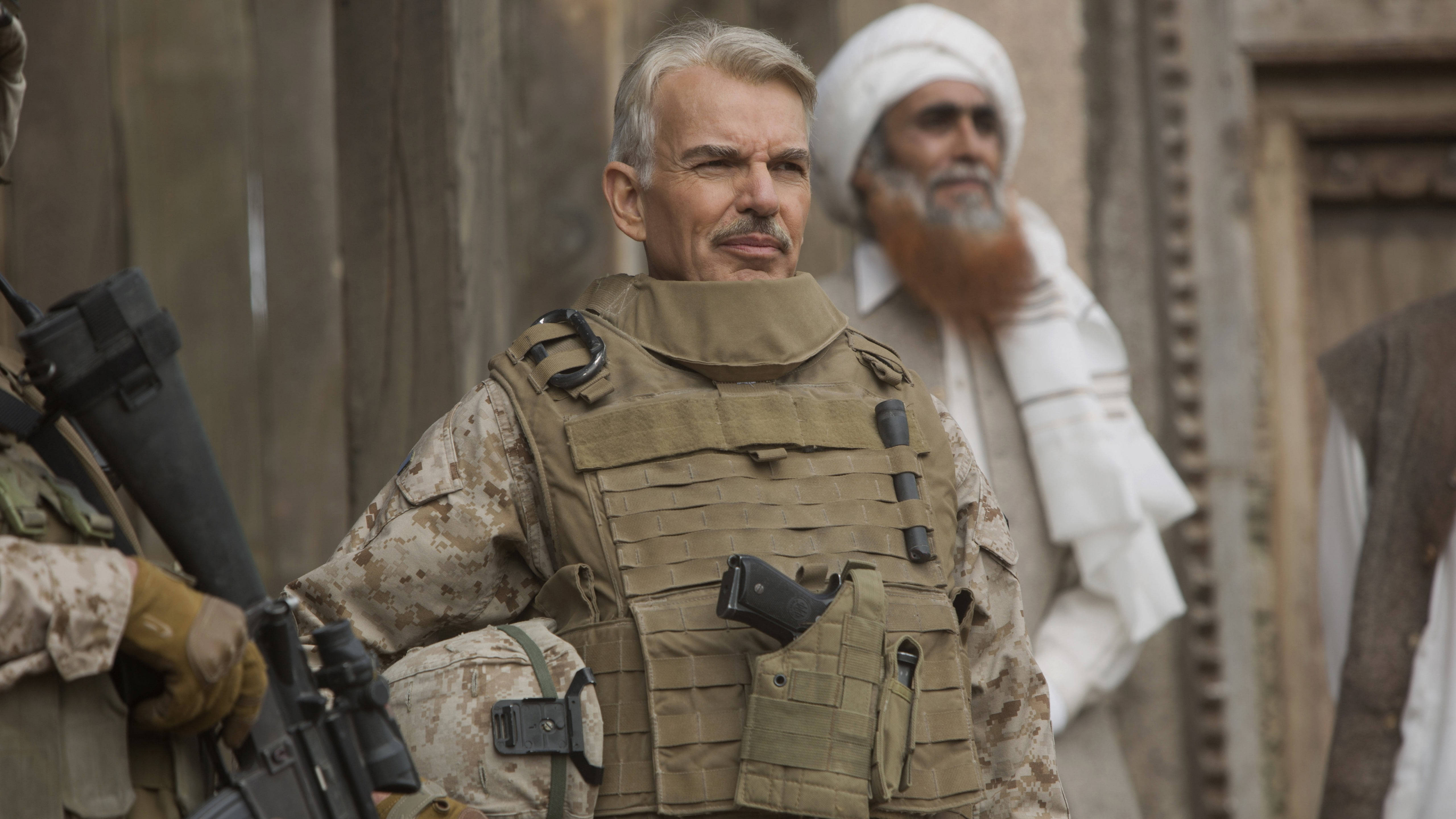 Billy Bob Thornton, military movie, desert camouflage gear, 5K Desktop Wallpaper