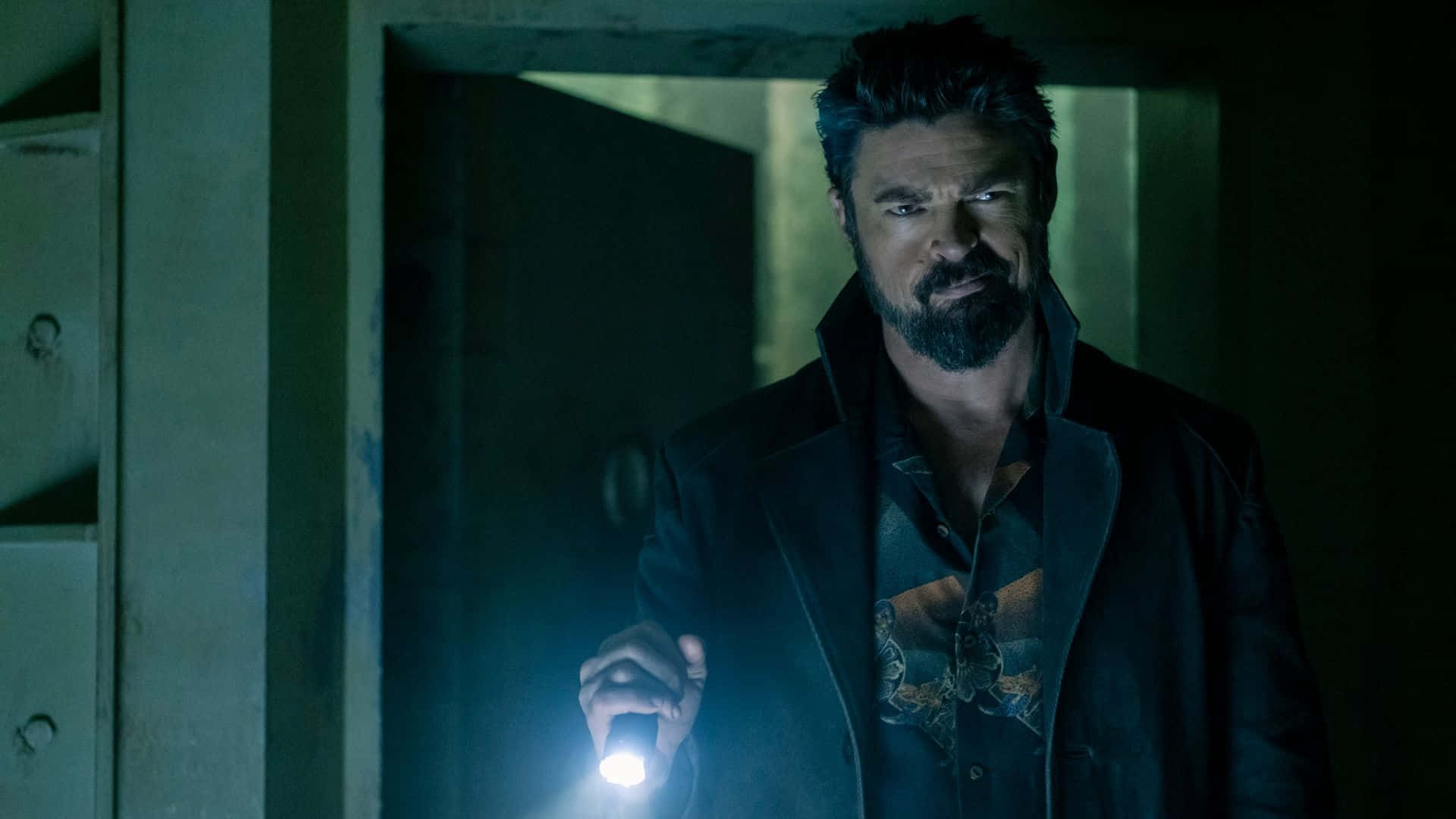 Billy Butcher, noir look, dark coat, Full HD Desktop Wallpaper
