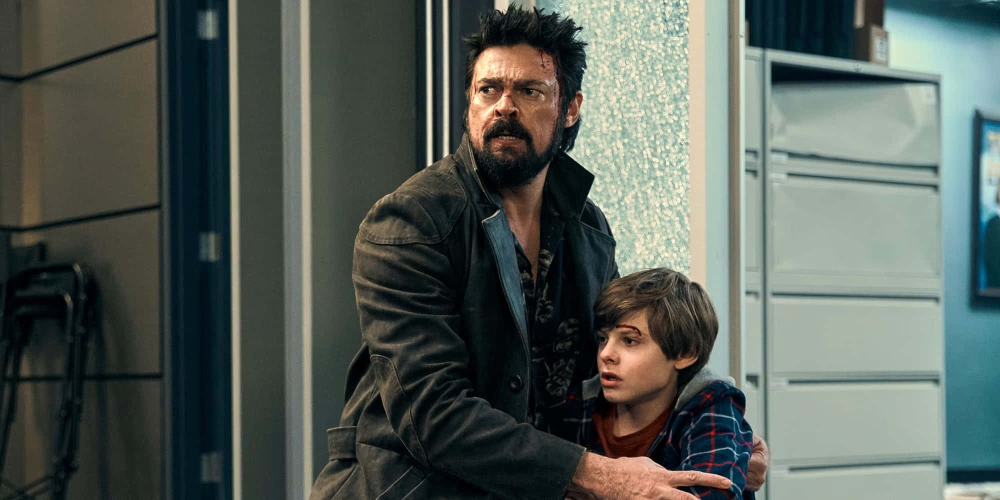 Billy Butcher, dark jacket, young boy, Full HD Desktop Wallpaper