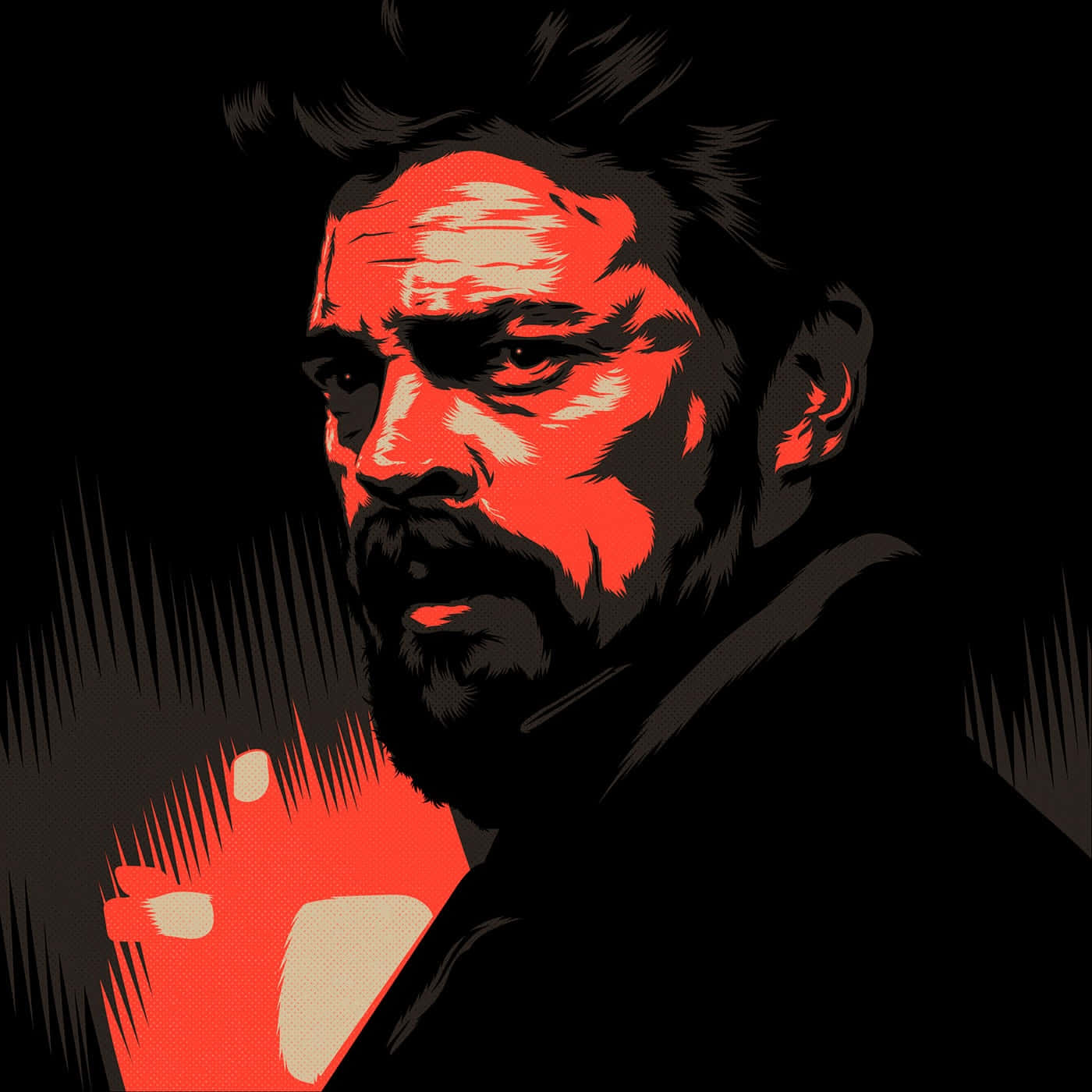 Billy Butcher, red, black, HD Desktop Wallpaper