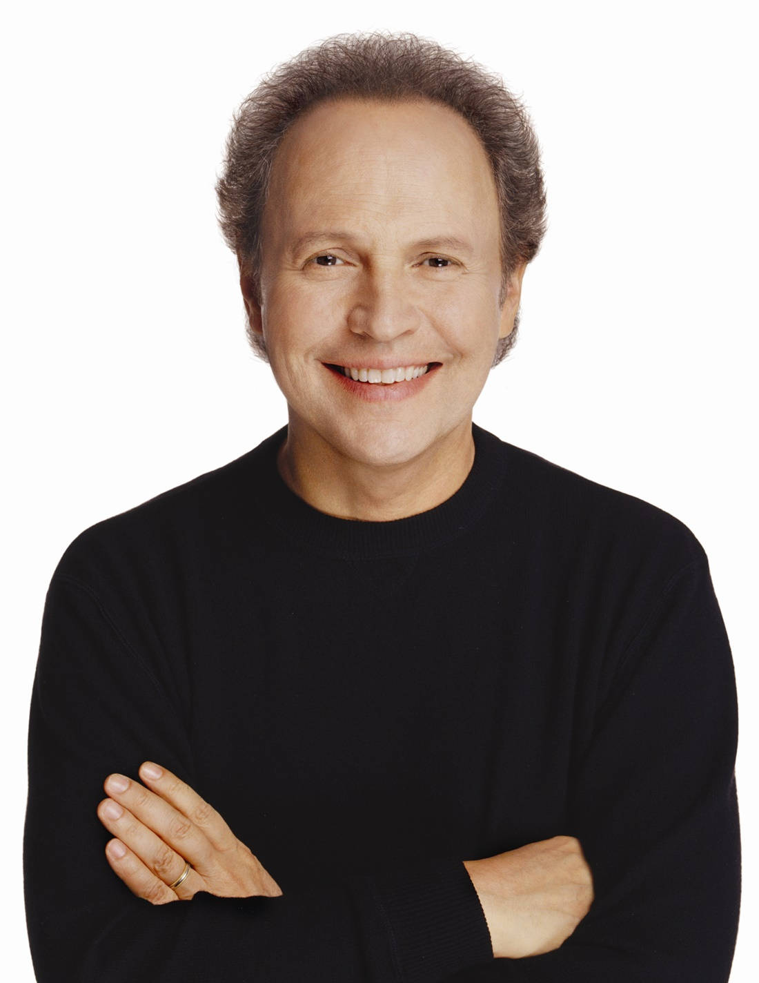Billy Crystal, black sweater, plain white background, HD Phone Wallpaper