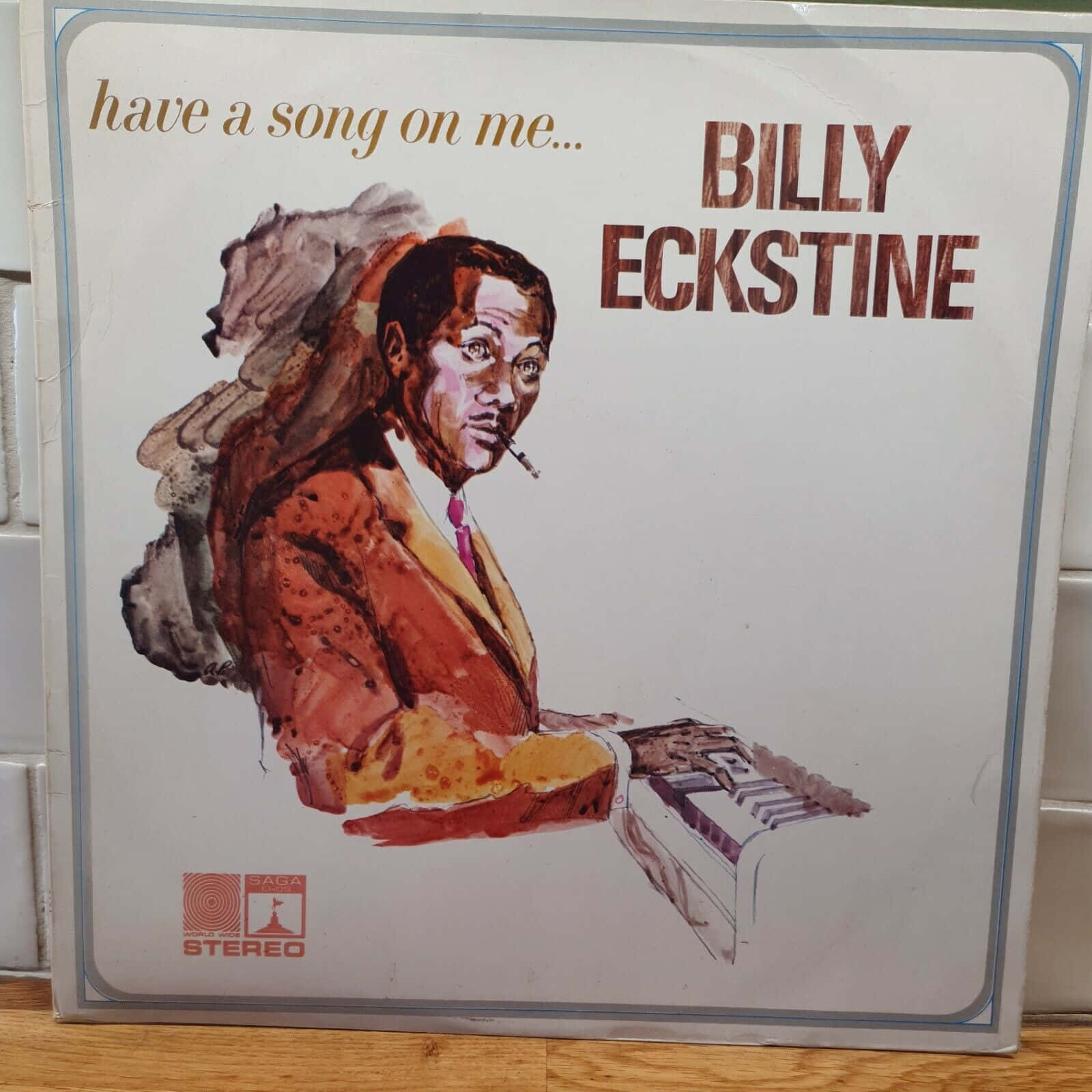 Billy Eckstine, brown suit, piano, HD Desktop Wallpaper