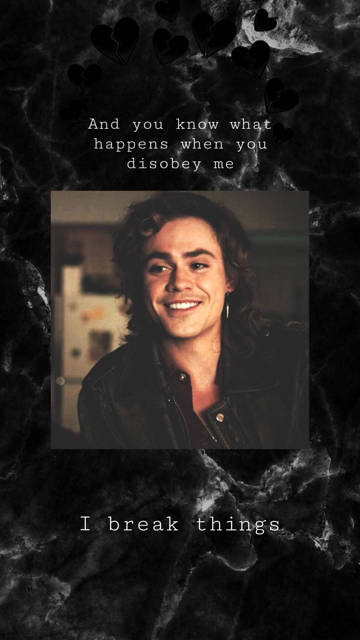Billy Hargrove, leather jacket, dark smoky setting, Full HD Phone Wallpaper