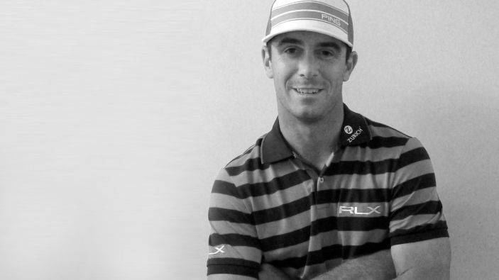Billy Horschel, striped polo, cap, SD Desktop Wallpaper