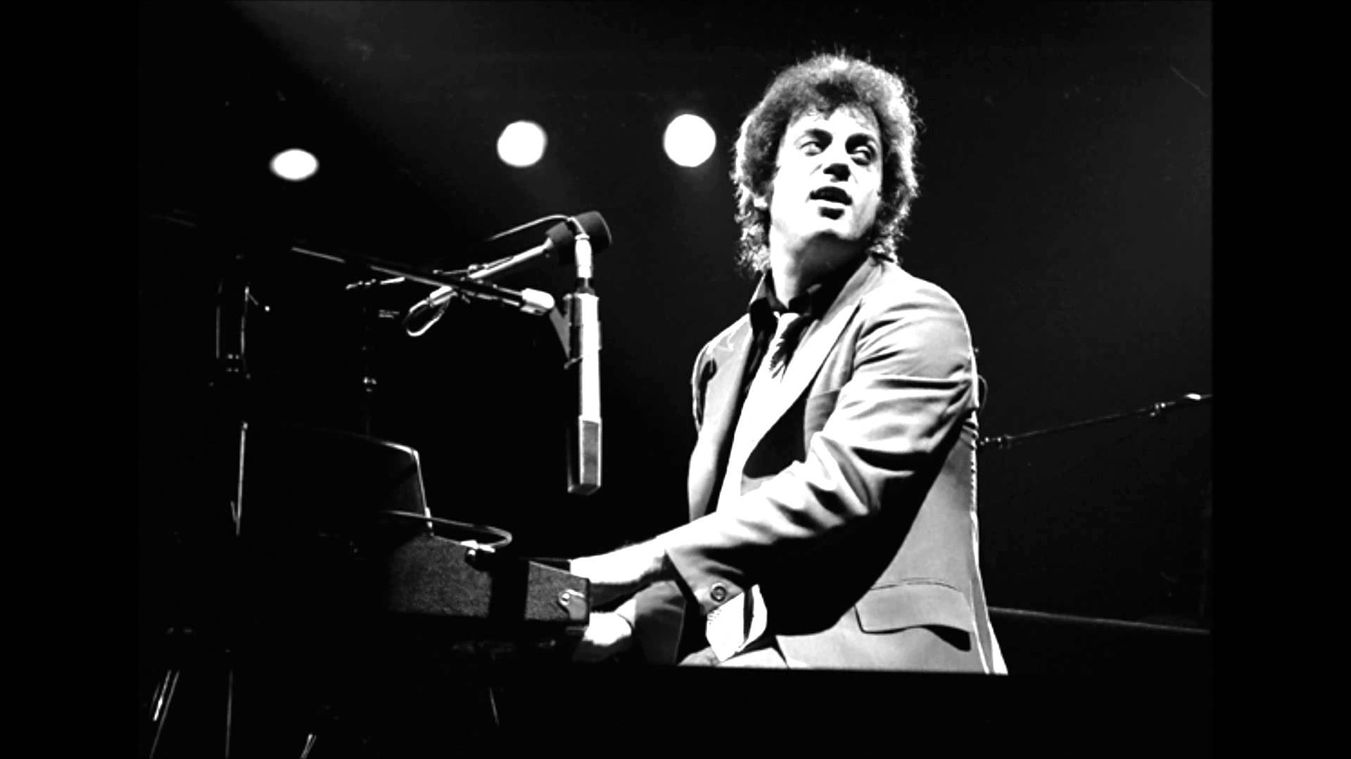 Billy Joel, curly-haired musician, piano, Full HD Desktop Wallpaper